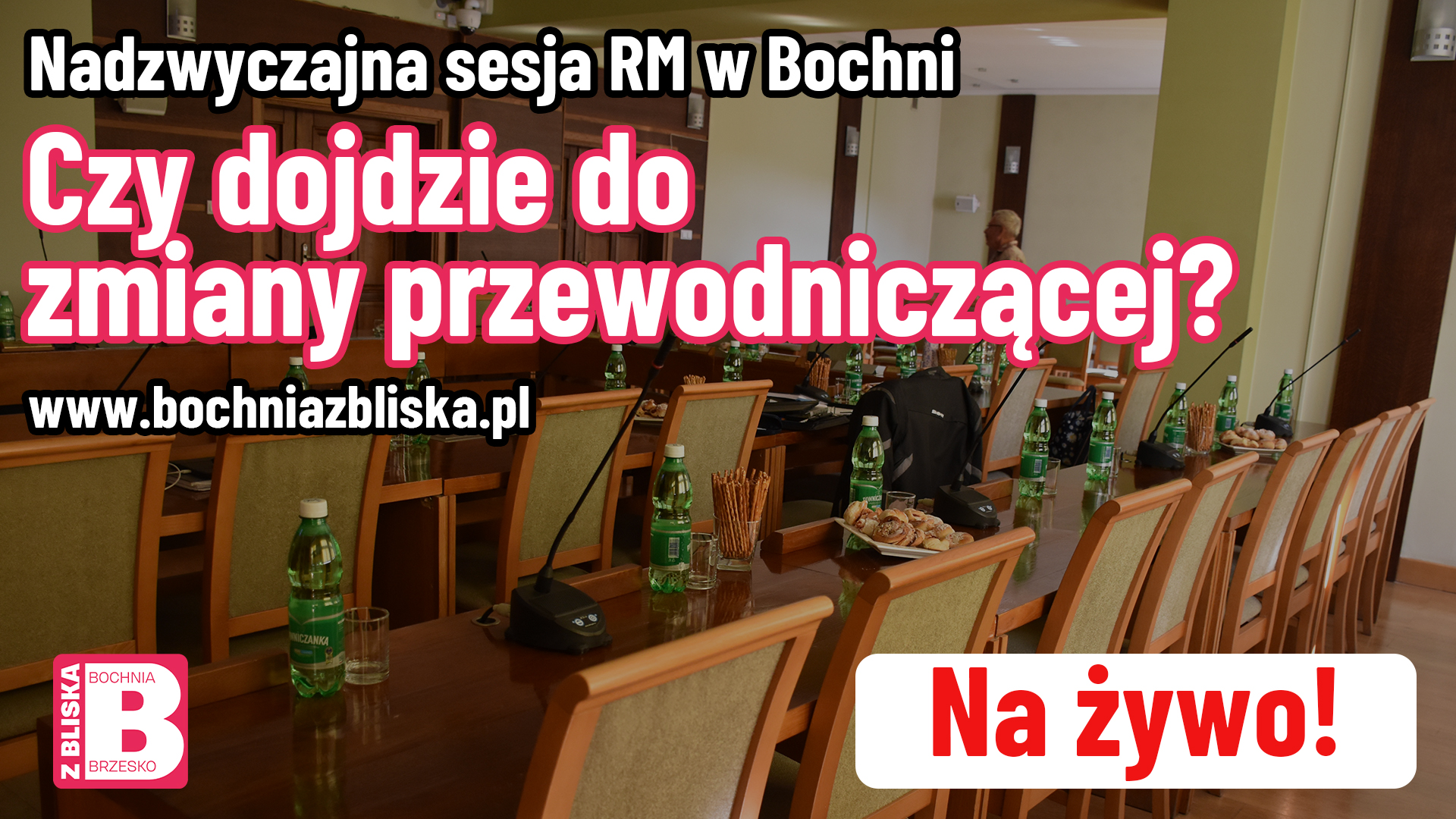 🔴NA ŻYWO. Nadzwyczajna sesja Rady Miasta Bochnia – Czy dojdzie do odwołania przewodniczącej?