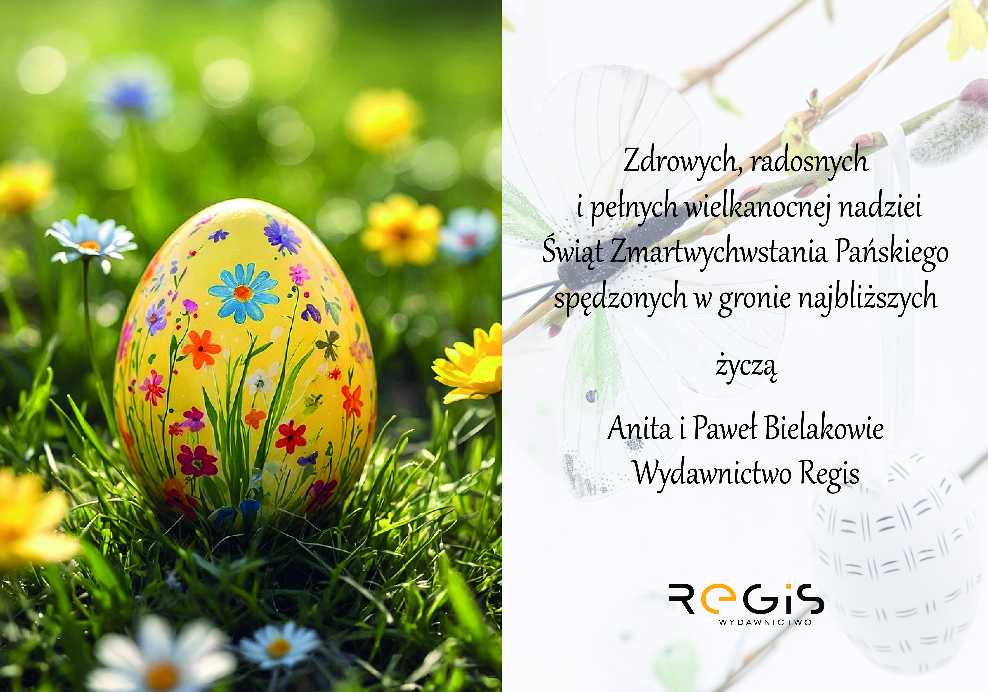Życzenia Świąteczne od Anity i Pawła Bielaków z Wydawnictwa Regis