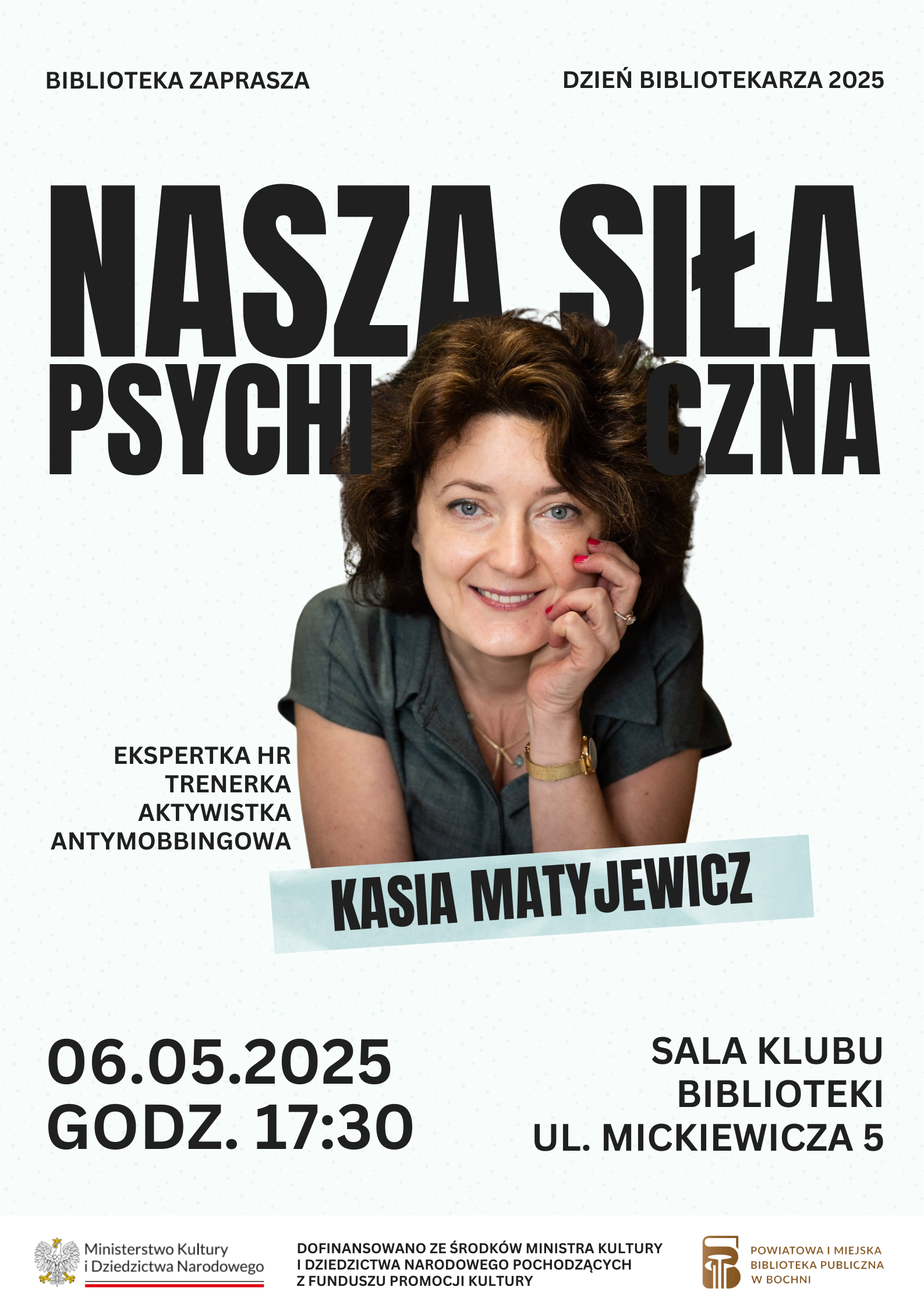 BOCHNIA. We wtorek w bibliotece spotkanie z Katarzyną Matyjewicz