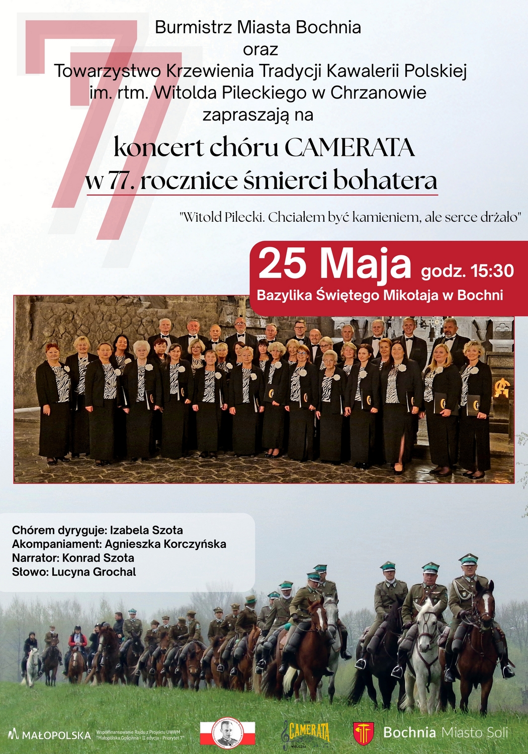 BOCHNIA. W hołdzie Rotmistrzowi Pileckiemu – w niedzielę koncert w Bazylice św. Mikołaja