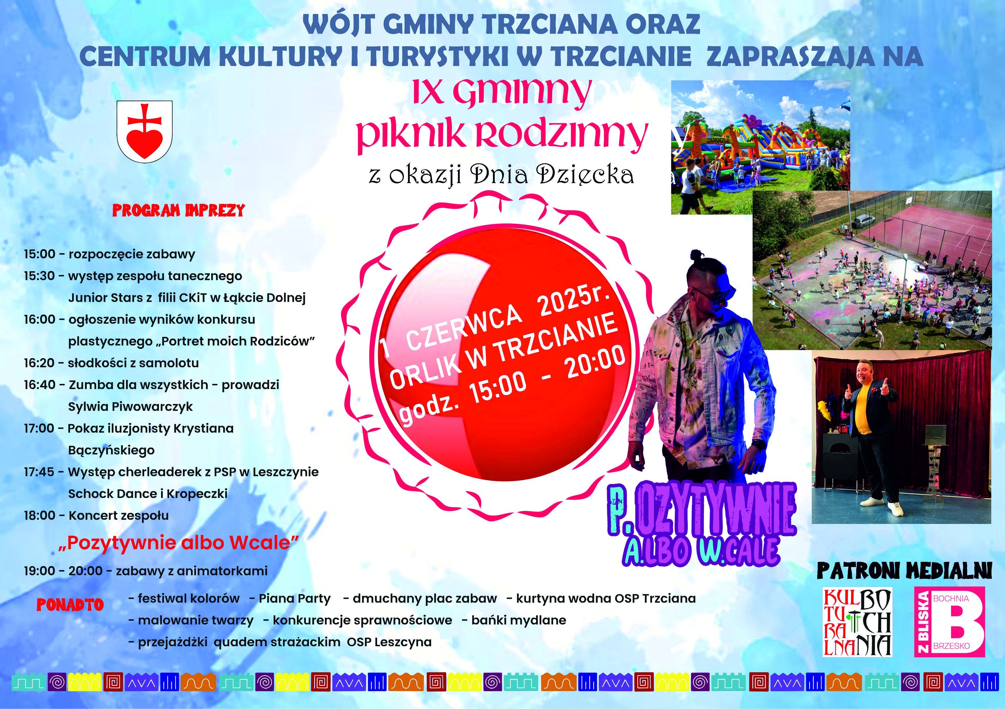 GMINA TRZCIANA. W niedzielę IX Gminny Piknik Rodzinny i koncert „Pozytywnie albo Wcale”