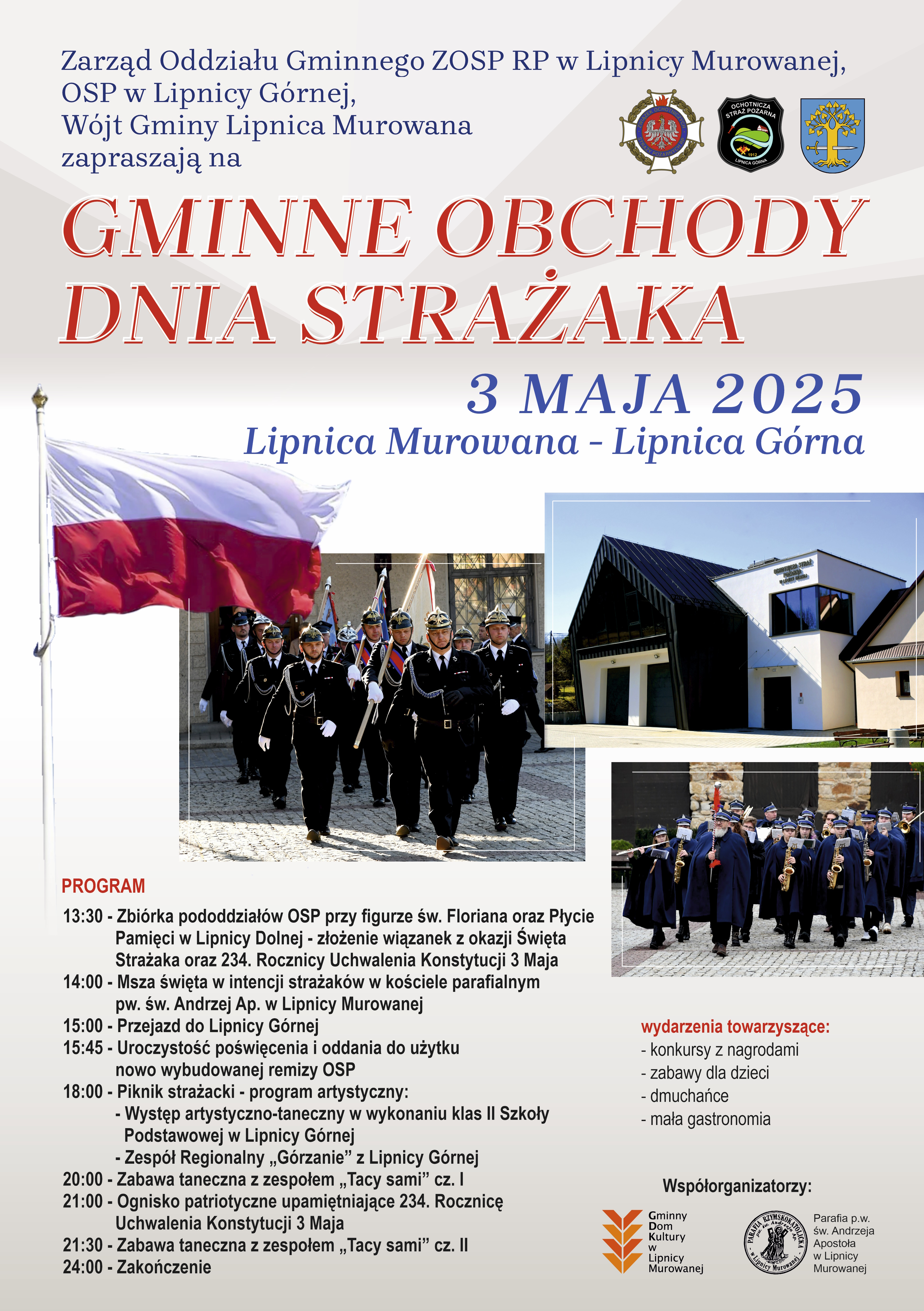 LIPNICA MUROWANA. W sobotę gminne obchody Święta Strażaka i oddanie nowej remizy