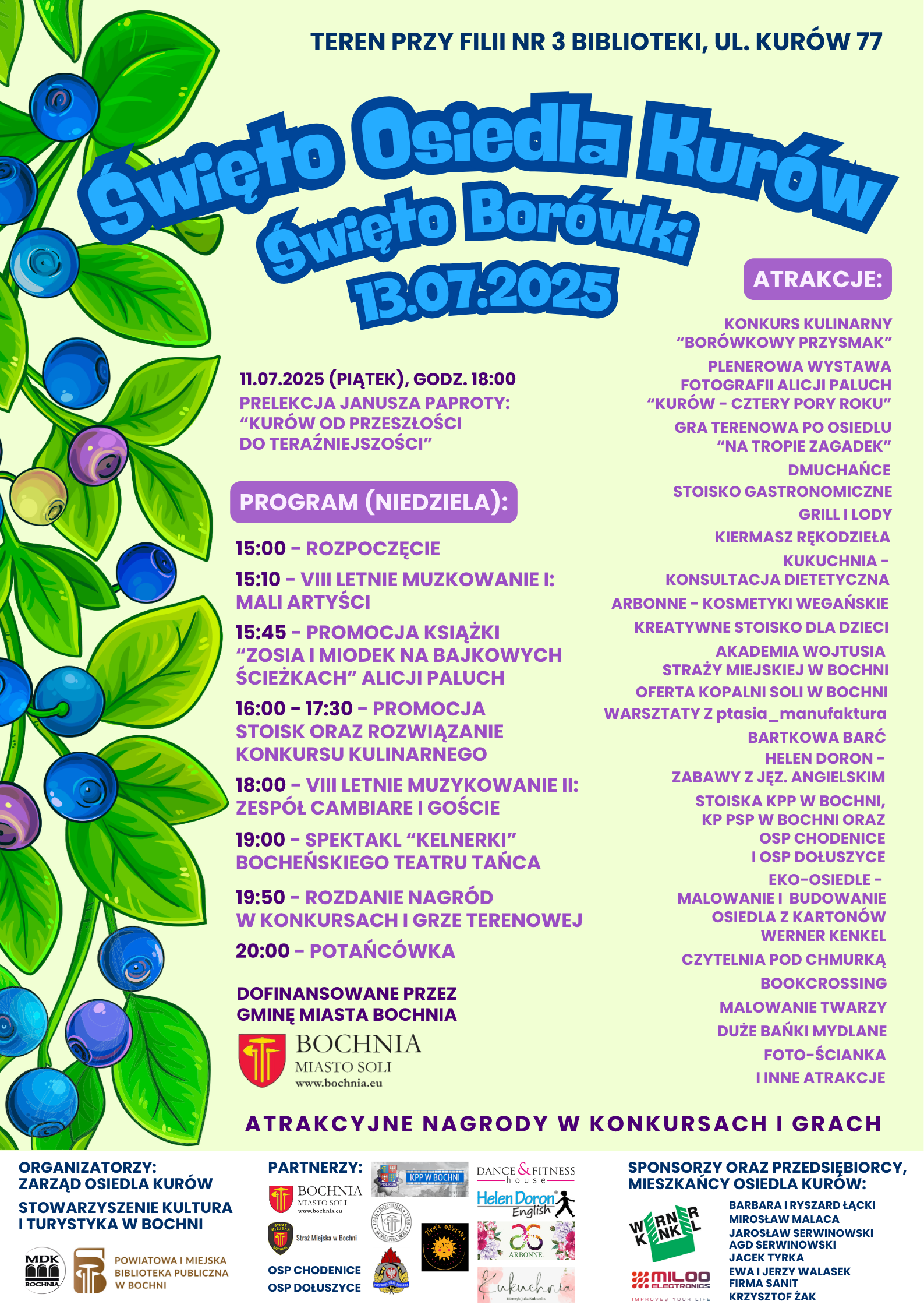 BOCHNIA. W niedzielę Święto Osiedla Kurów, a w piątek spotkanie z Januszem Paprotą