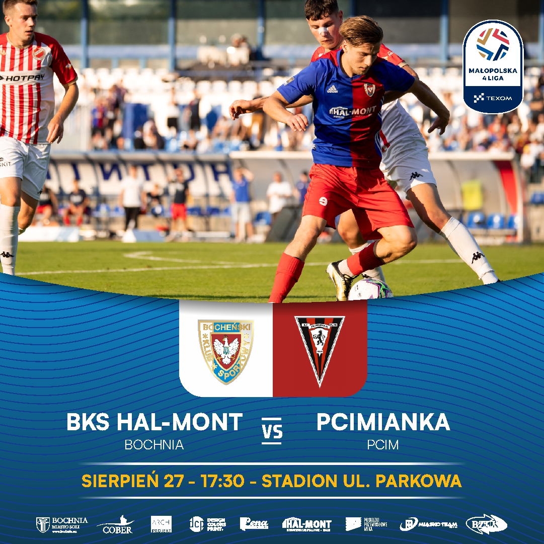 BOCHNIA. Dziś mecz 5. kolejki TEXOM Małopolskiej 4. Ligi. BKS HAL-MONT Bochnia zmierzy się z Pcimianką Pcim