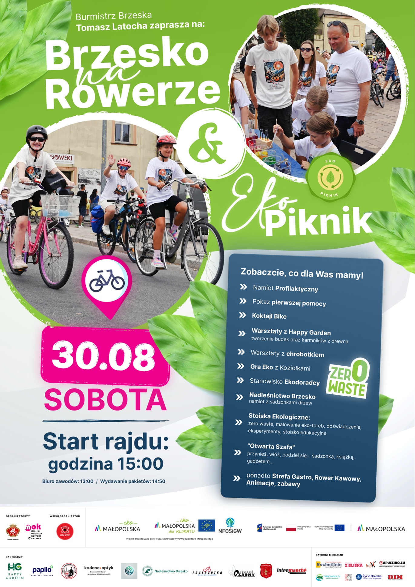 BRZESKO. W ostatnia sobotę wakacji rajd rowerowy i eko-piknik
