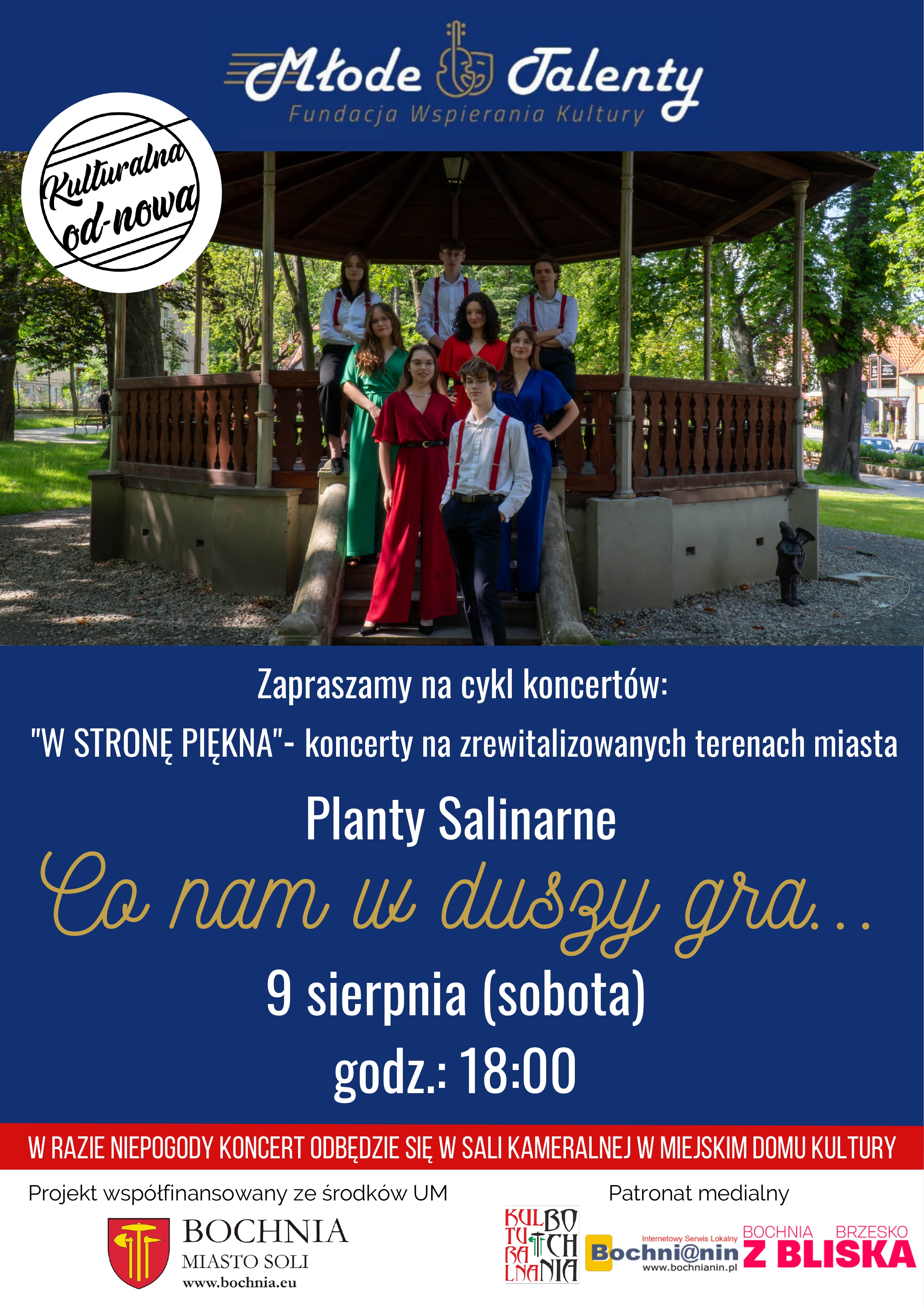 BOCHNIA. W sobotę koncert „Co nam w duszy gra” w wykonaniu podopiecznych Fundacji Wspierania Kultury „Młode Talenty”