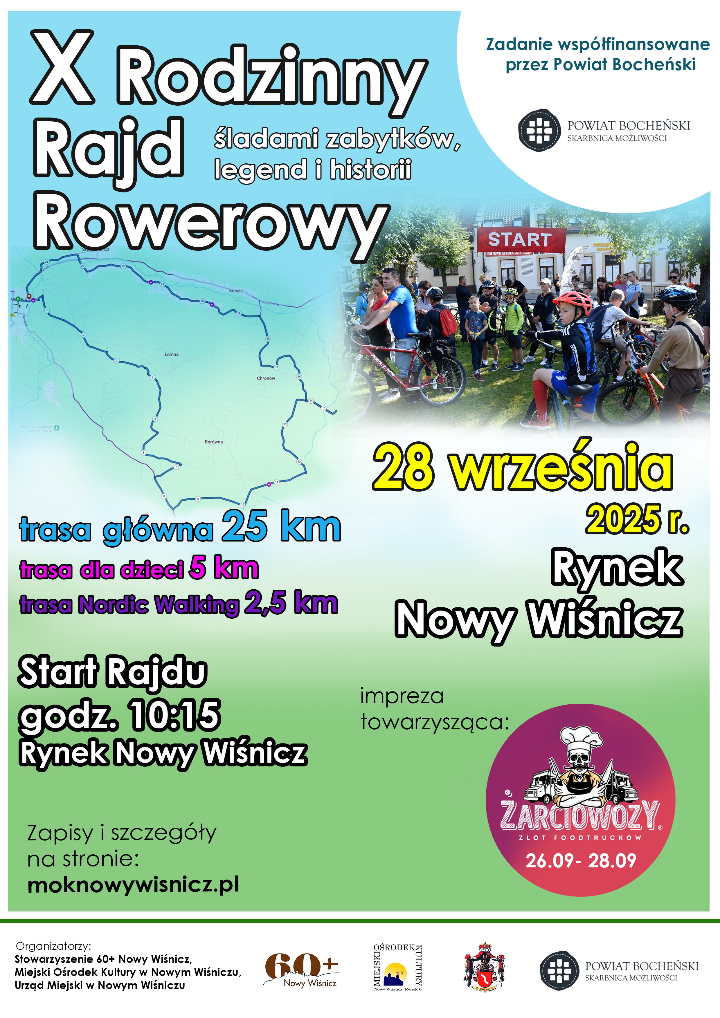 NOWY WIŚNICZ. Rodzinny Rajd Rowerowy „Śladami zabytków, legend i historii” zaplanowano na 28 września