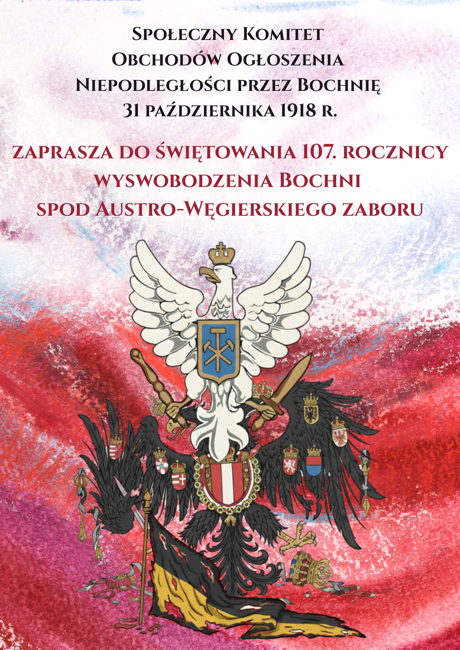 BOCHNIA. Apel, gra miejska, wystawa i znicze pod pomnikiem – czyli obchody ogłoszenia Niepodległości przez Bochnię