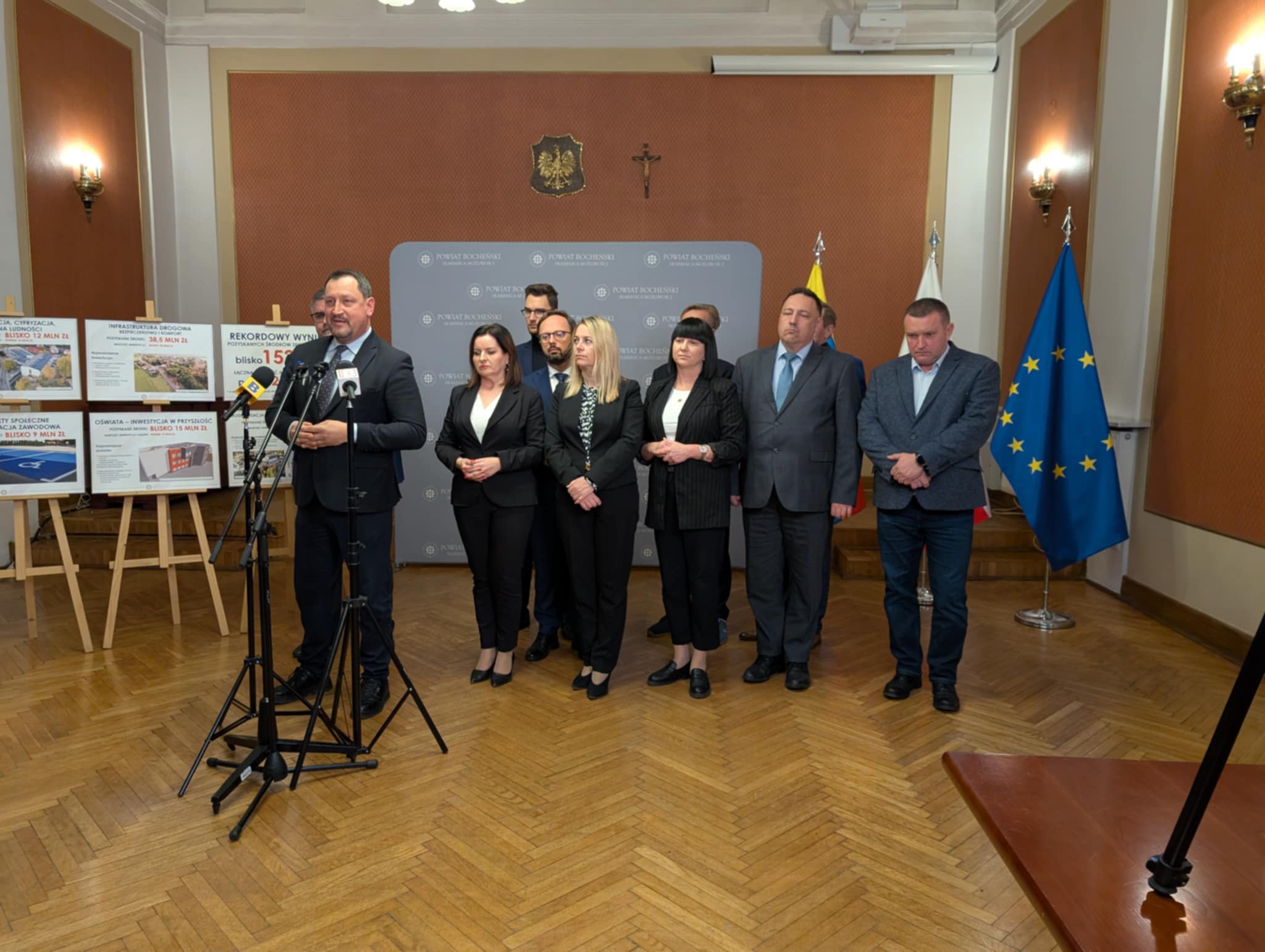 POWIAT BOCHEŃSKI. „Robimy, nie gadamy – a to efekt tej roboty” 152 mln zł pozyskane przez 1,5 roku obecnej kadencji [WIDEO]