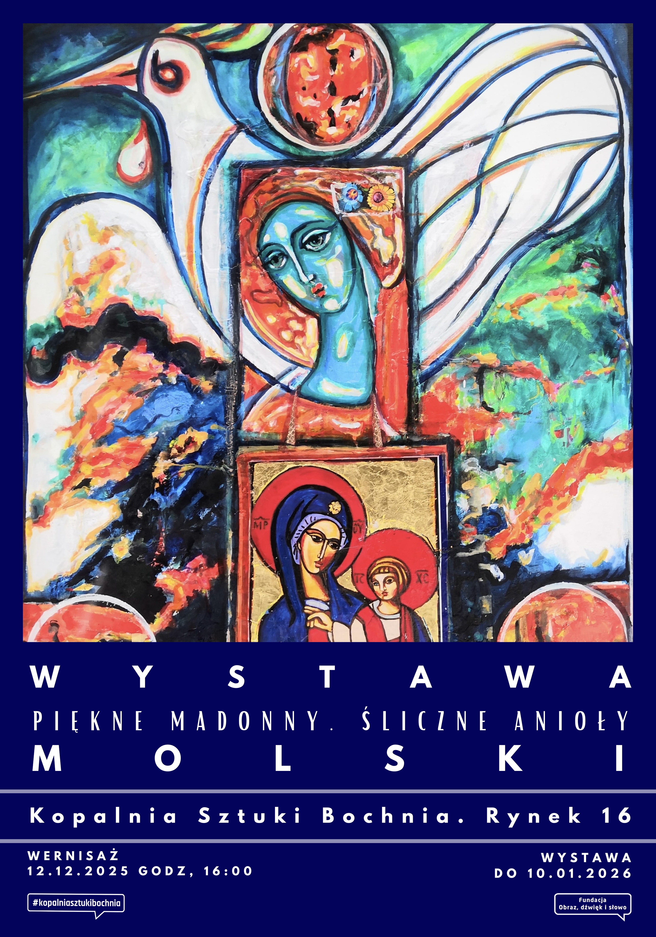 BOCHNIA. W Kopalni Sztuki Bochnia wernisaż Eugeniusza Molskiego „Piękne Madonny, Śliczne Anioły”