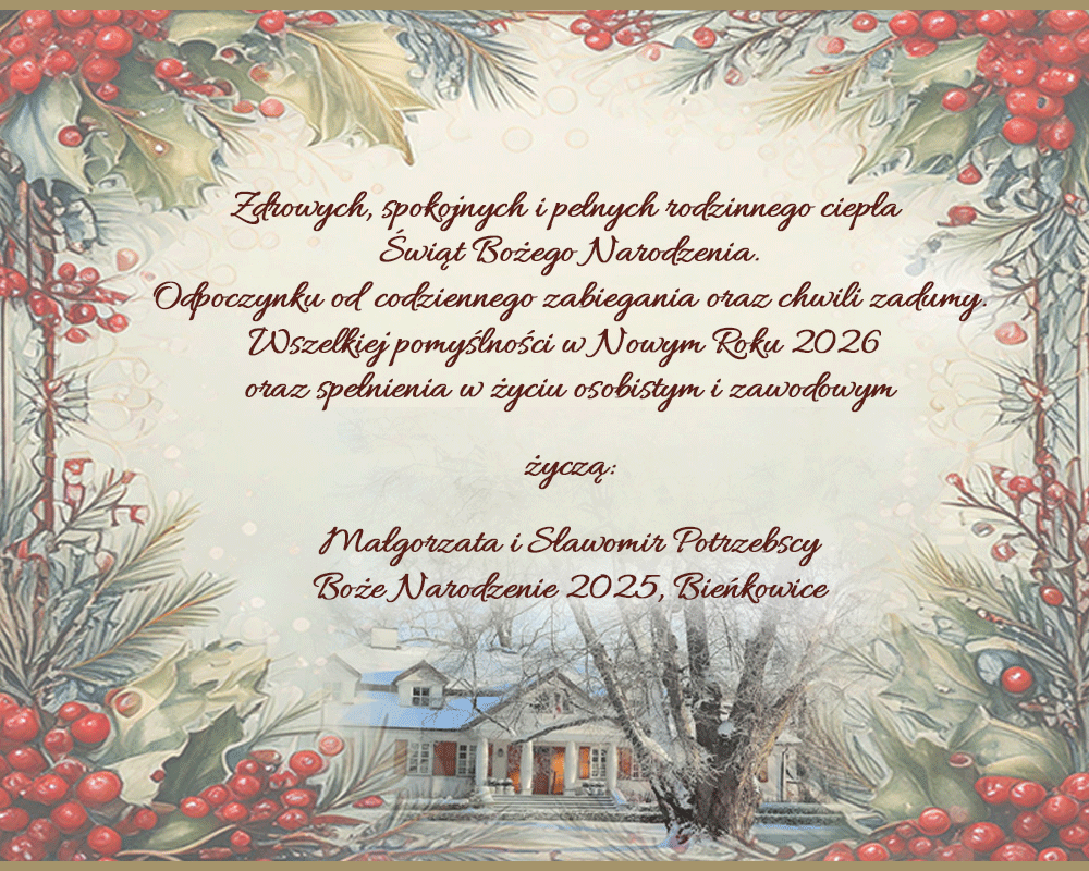 Życzenia Świąteczne od Małgorzaty i Sławomira Potrzebskich