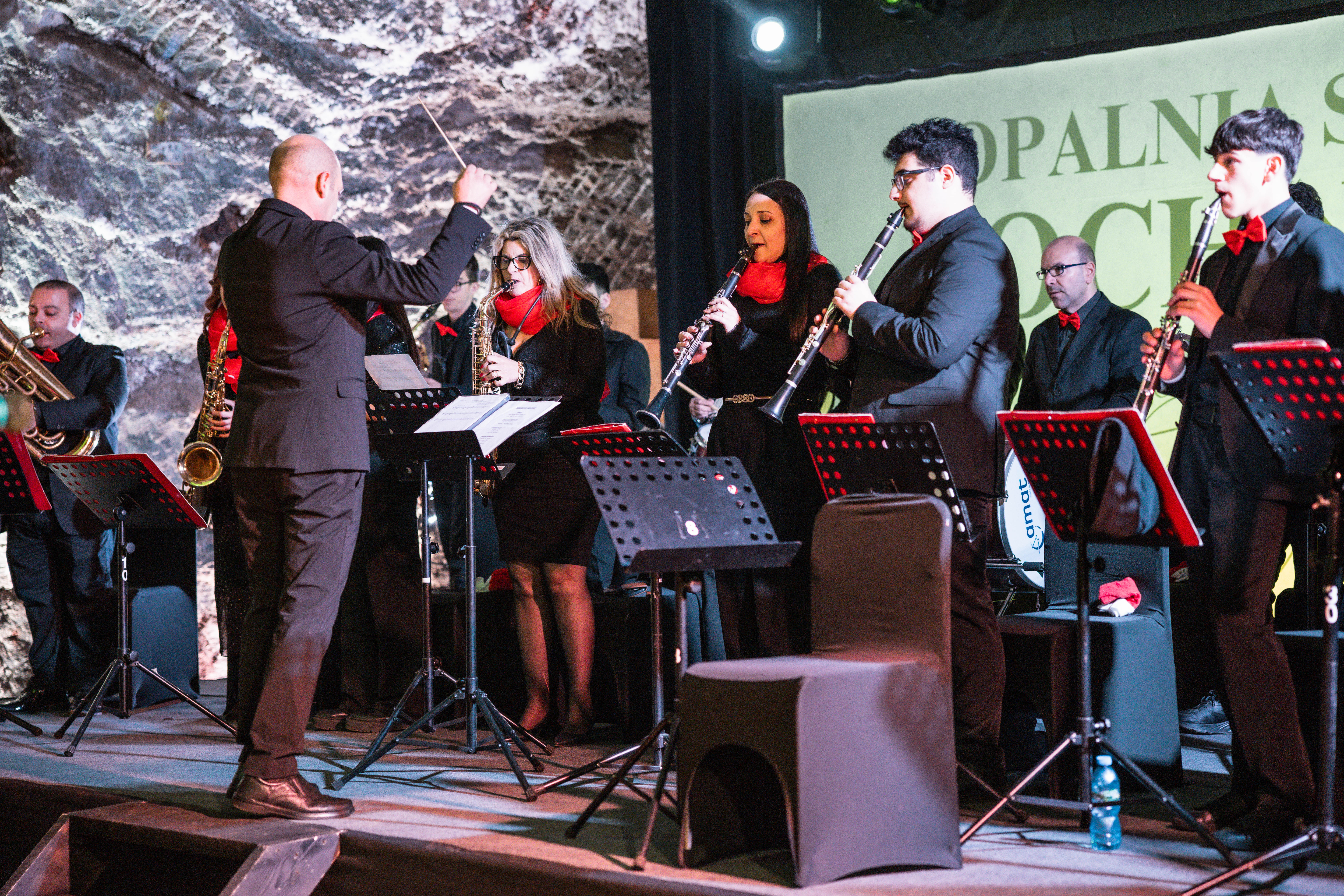 GMINA BOCHNIA. Koncert Noworoczny Orkiestry Dętej z Sycylii w Kopalni Soli Bochnia