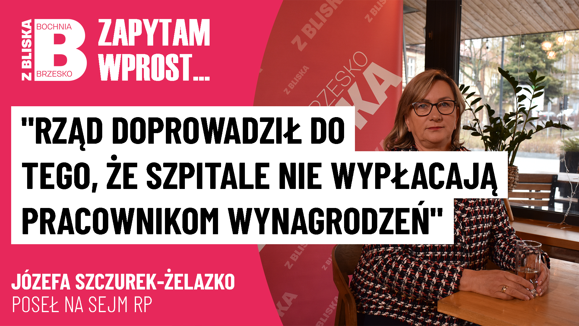 Poseł Józefa Szczurek-Żelazko: Rząd doprowadził do tego, iż szpitale nie wypłacają pracownikom wynagrodzeń [WIDEO]