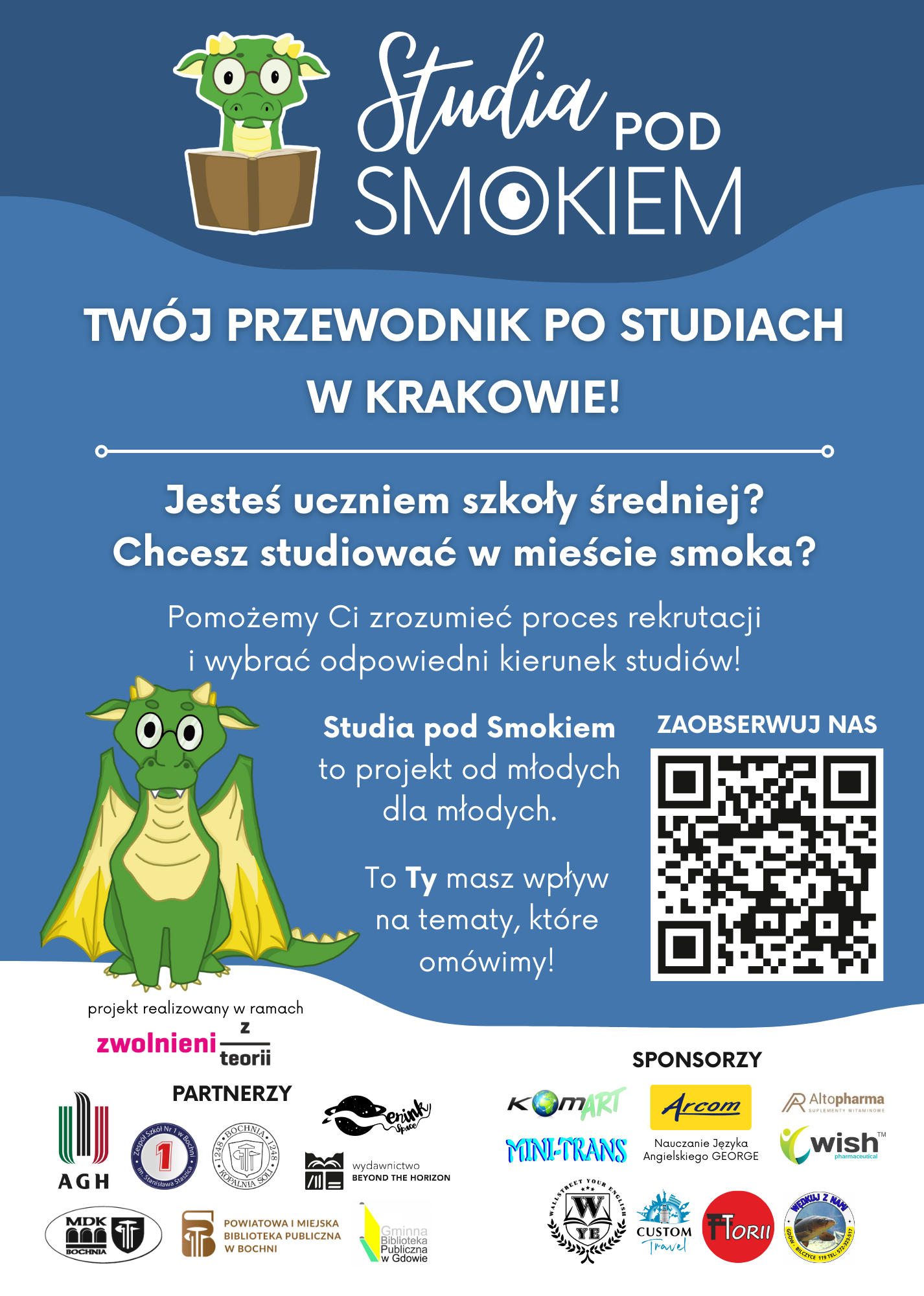 BOCHNIA. Uczennice ZS nr 1 w Bochni stworzyły projekt społeczny “Studia pod Smokiem”