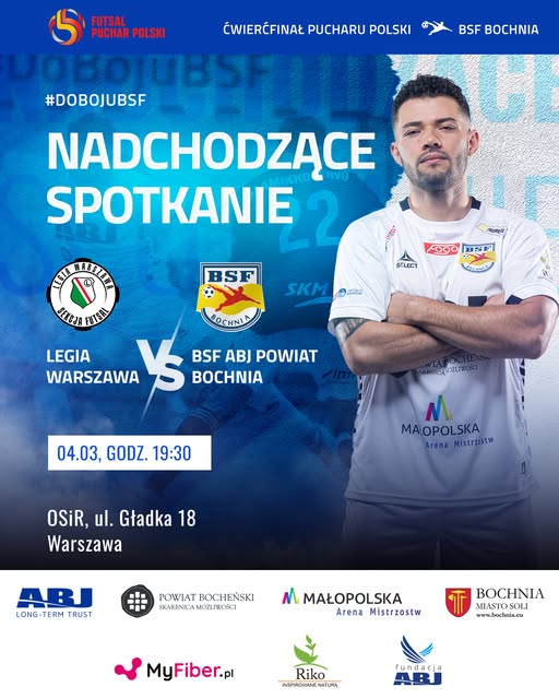 FUTSAL. O półfinał Pucharu Polski z Legią w Warszawie!