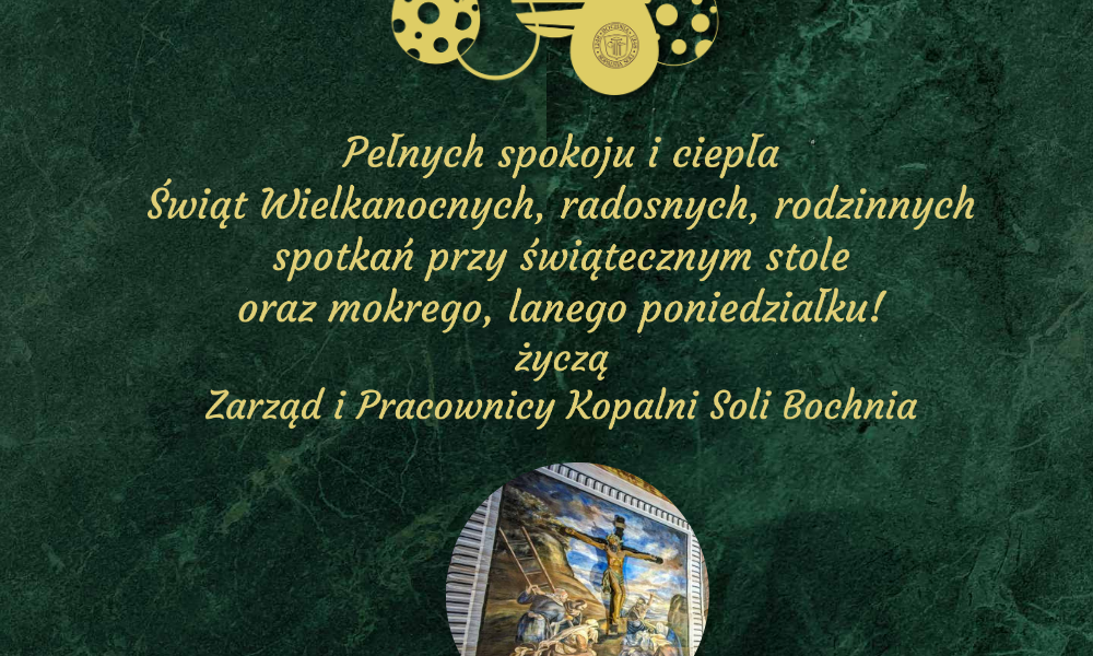 Życzenia świąteczne od Zarządu i Pracowników Kopalni Soli Bochnia
