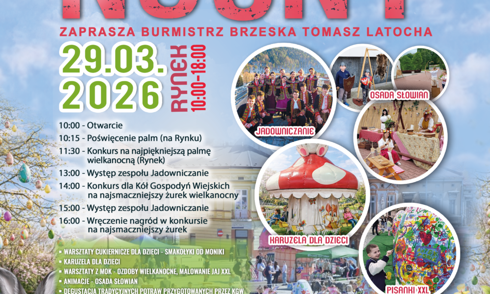 BRZESKO. W niedzielę Jarmark Wielkanocny na Rynku. Co w programie?