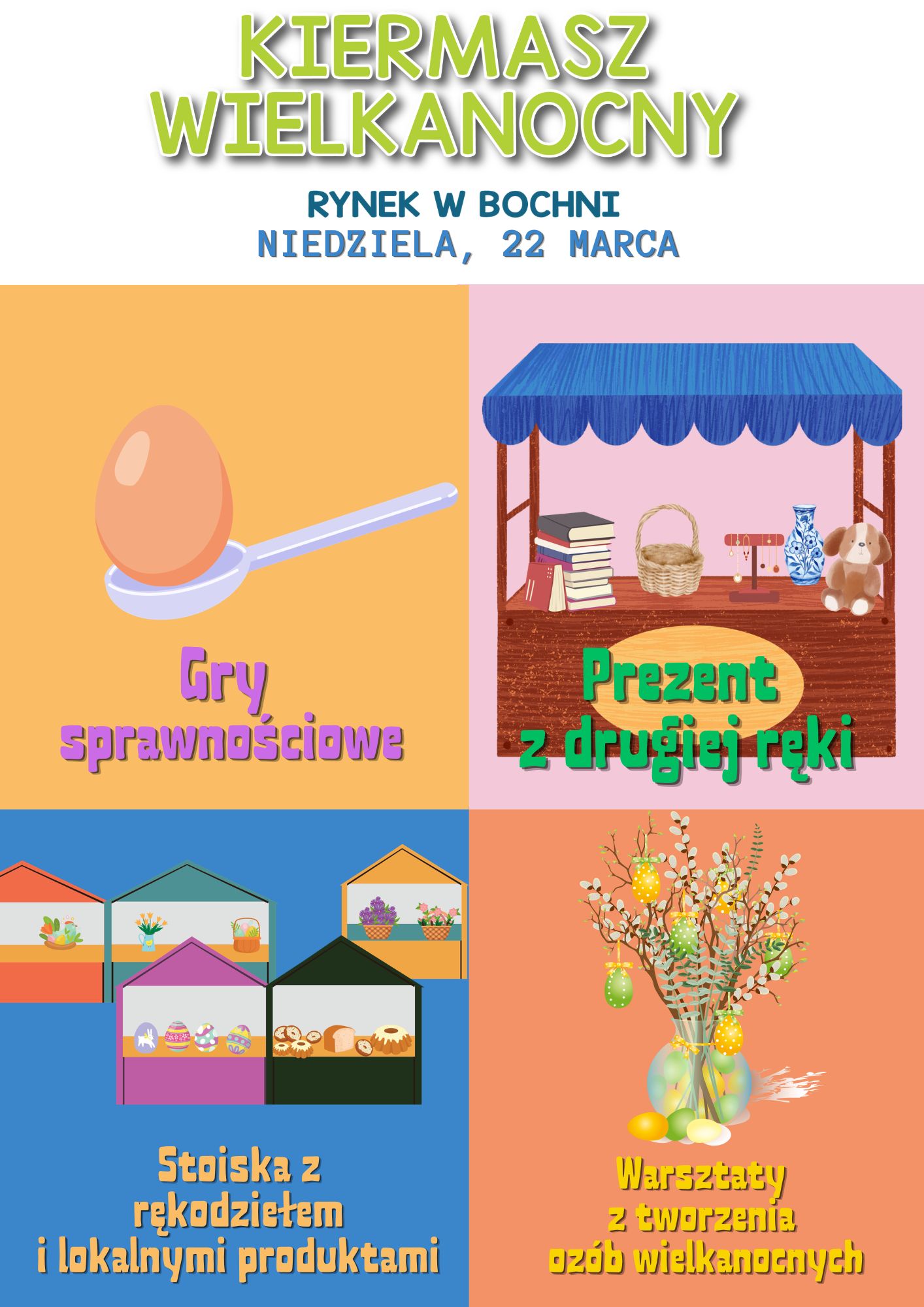 BOCHNIA. W niedzielę na Rynku kiermasz wielkanocny. Zobacz, co przygotowano?