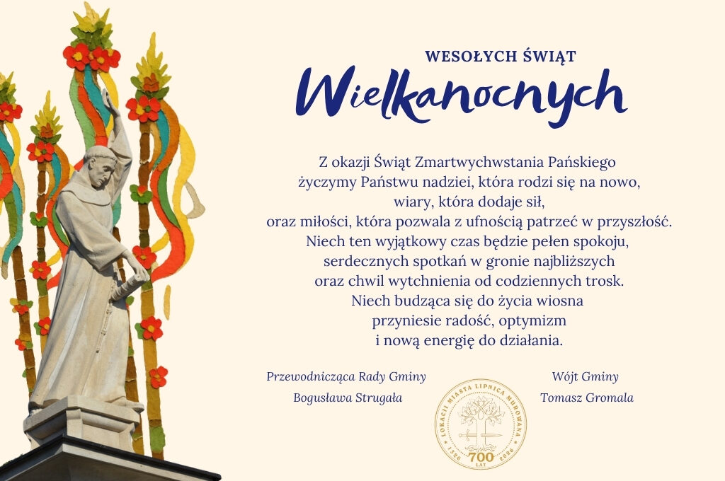 Życzenia świąteczne od Władz Gminy Lipnica Murowana
