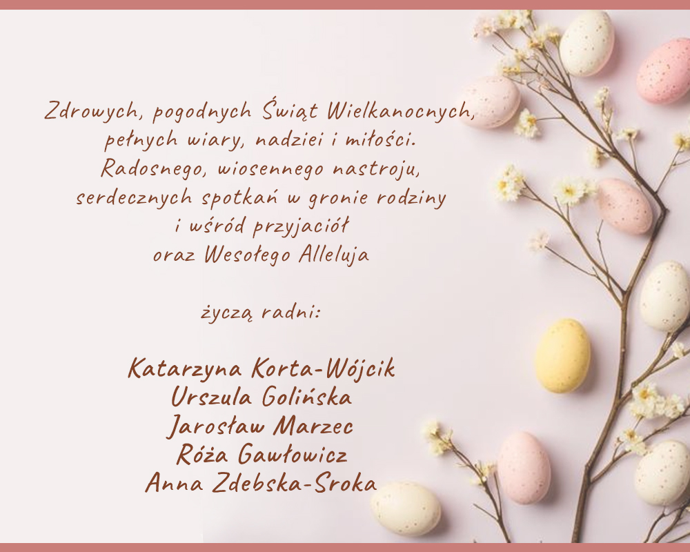 Życzenia świąteczne od Katarzyny Korty-Wójcik, Urszuli Golińskiej, Jarosława Marca, Róży Gawłowicz, Anny Zdebskiej-Sroki