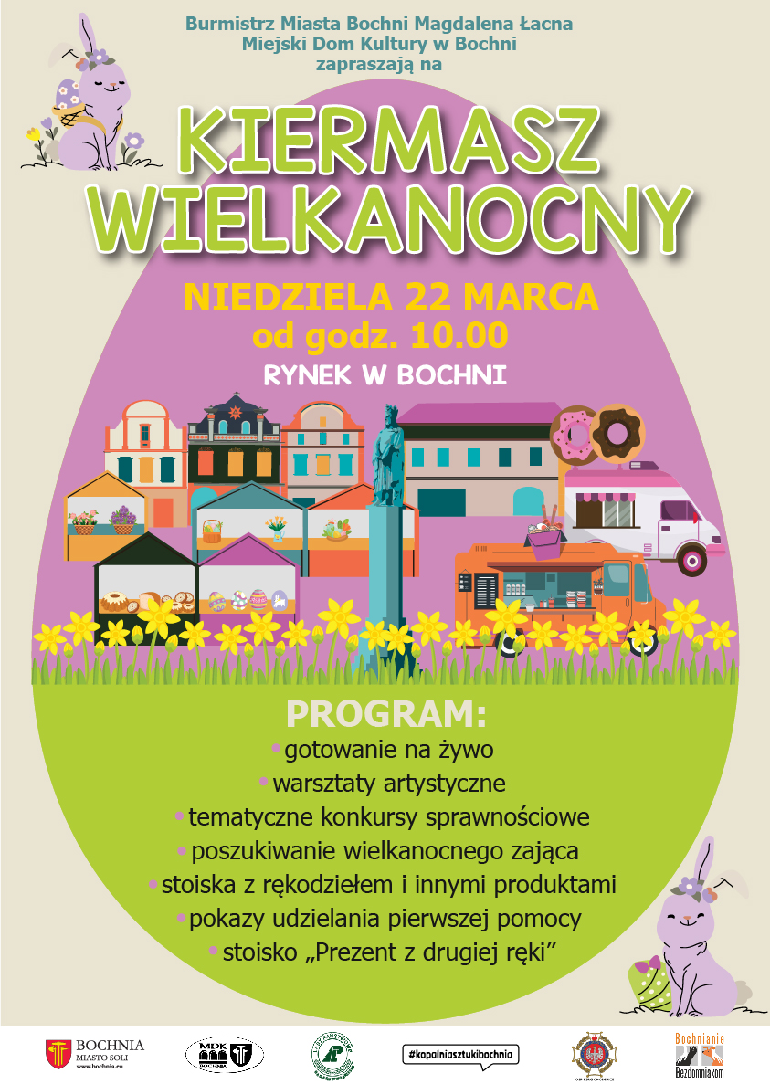 BOCHNIA. 22 marca Kiermasz Wielkanocny na Rynku
