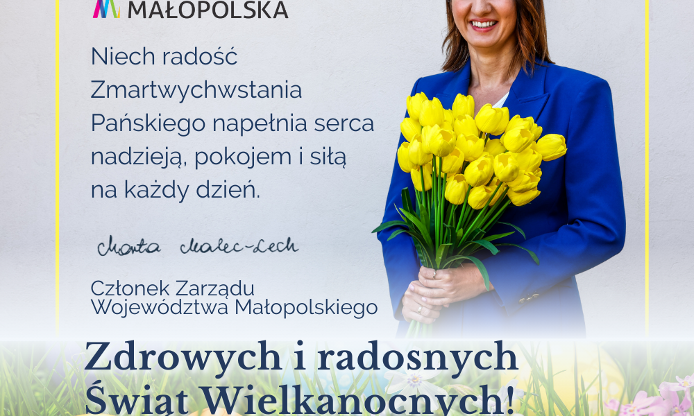 Życzenia świąteczne od Marty Malec-Lech Członka Zarządu Województwa Małopolskiego