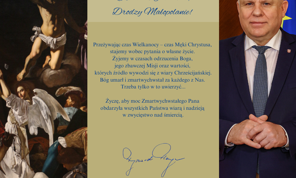 Życzenia świąteczne od Ryszarda Pagacza Wicemarszałka Województwa Małopolskiego