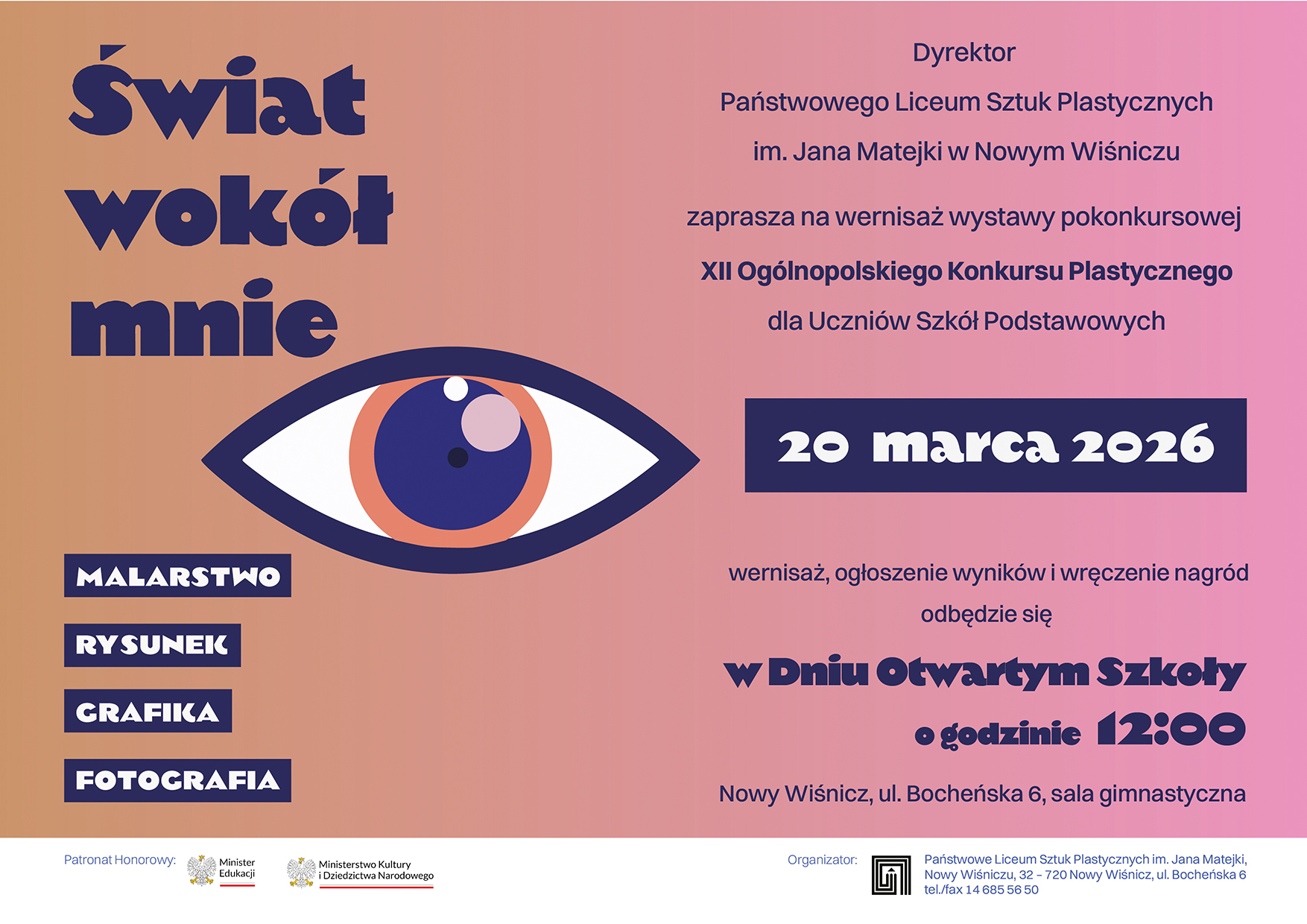 NOWY WIŚNICZ. Wernisaż wystawy „Świat wokół mnie” i Dzień Otwarty PLSP w Nowym Wiśniczu