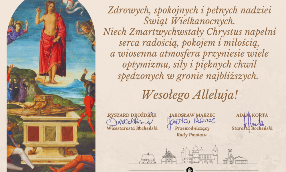 Życzenia świąteczne od Władz Powiatu Bocheńskiego