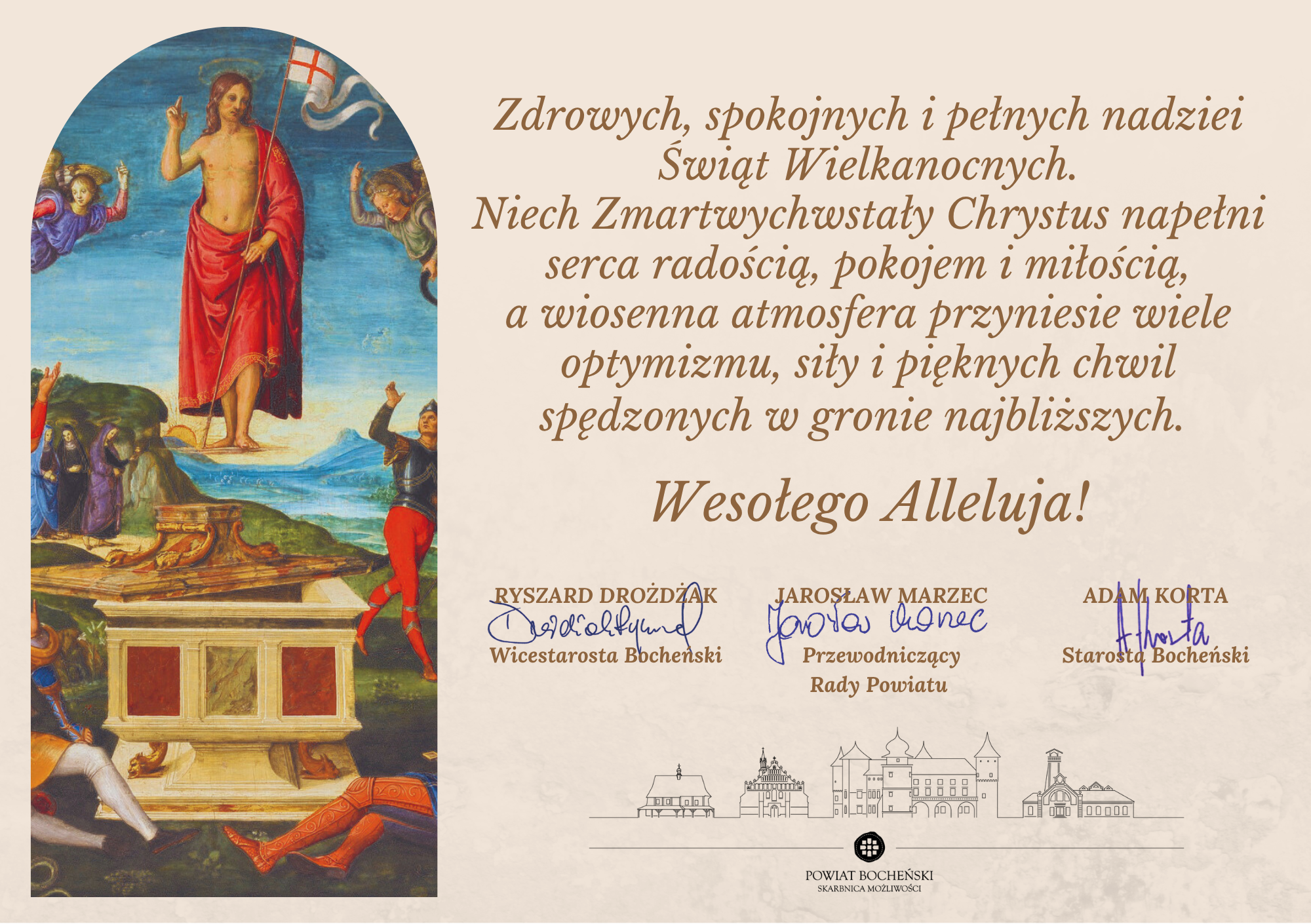 Życzenia świąteczne od Władz Powiatu Bocheńskiego