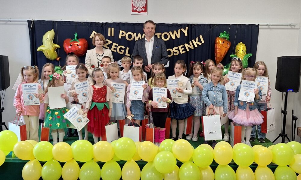 NOWY WIŚNICZ. II Powiatowy Przegląd Piosenki Dziecięcej pod hasłem „Śpiewaj na zdrowie” w Przedszkolu w Nowym Wiśniczu [ZDJĘCIA]