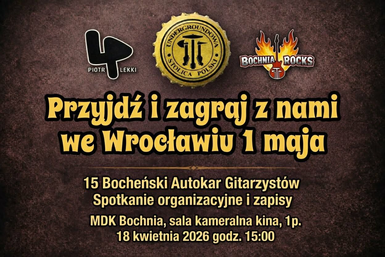 BOCHNIA. Gitarzyści z Bochni po raz kolejny pojadą na Gitarowy Rekord Guinnessa