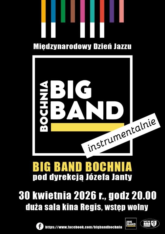 BOCHNIA. Święto jazzu w MDK – 30 kwietnia koncert Big Band Bochnia