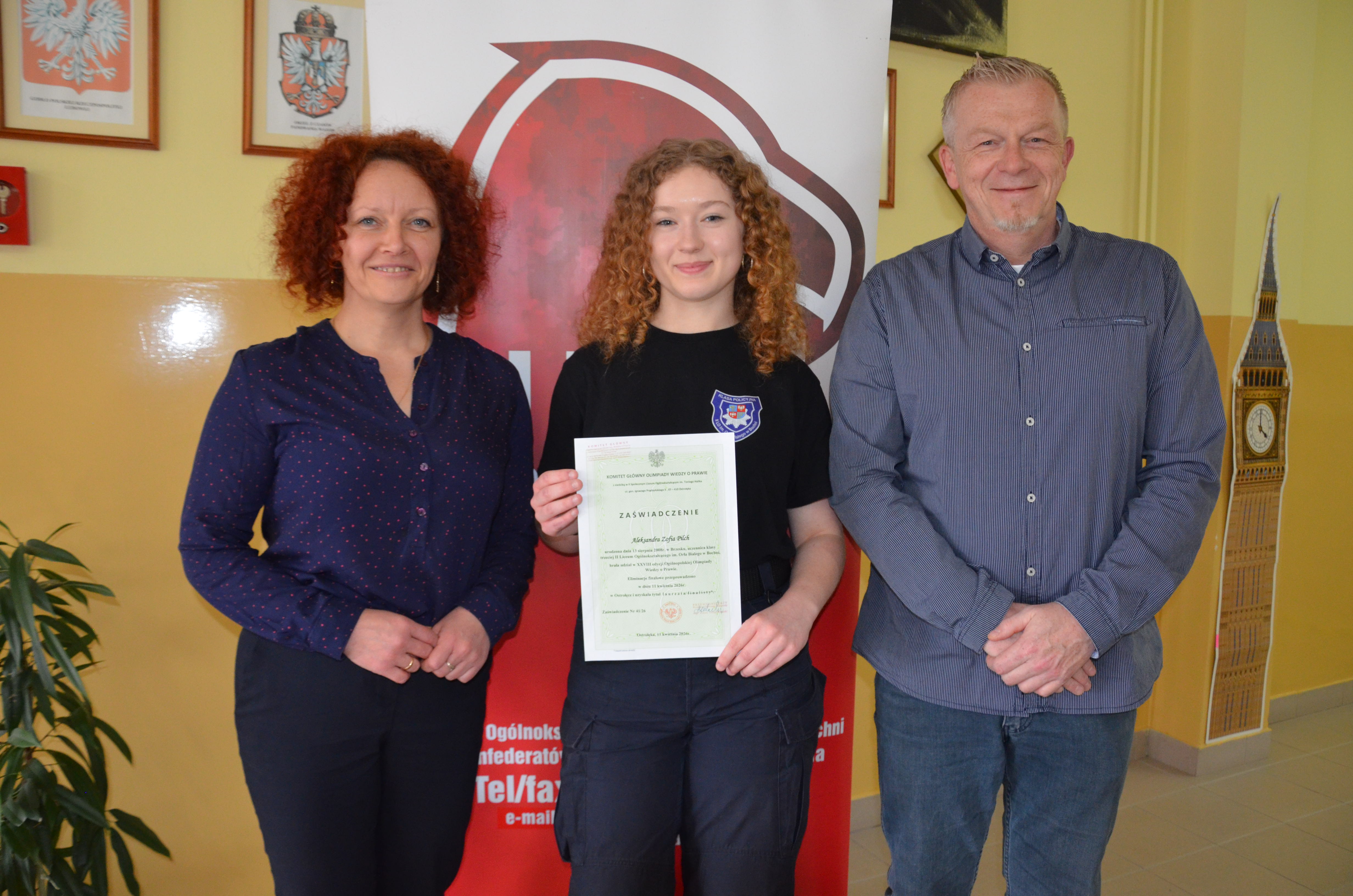 BOCHNIA. Wielki sukces uczennicy II LO – Aleksandra Pilch laureatką ogólnopolskiej olimpiady