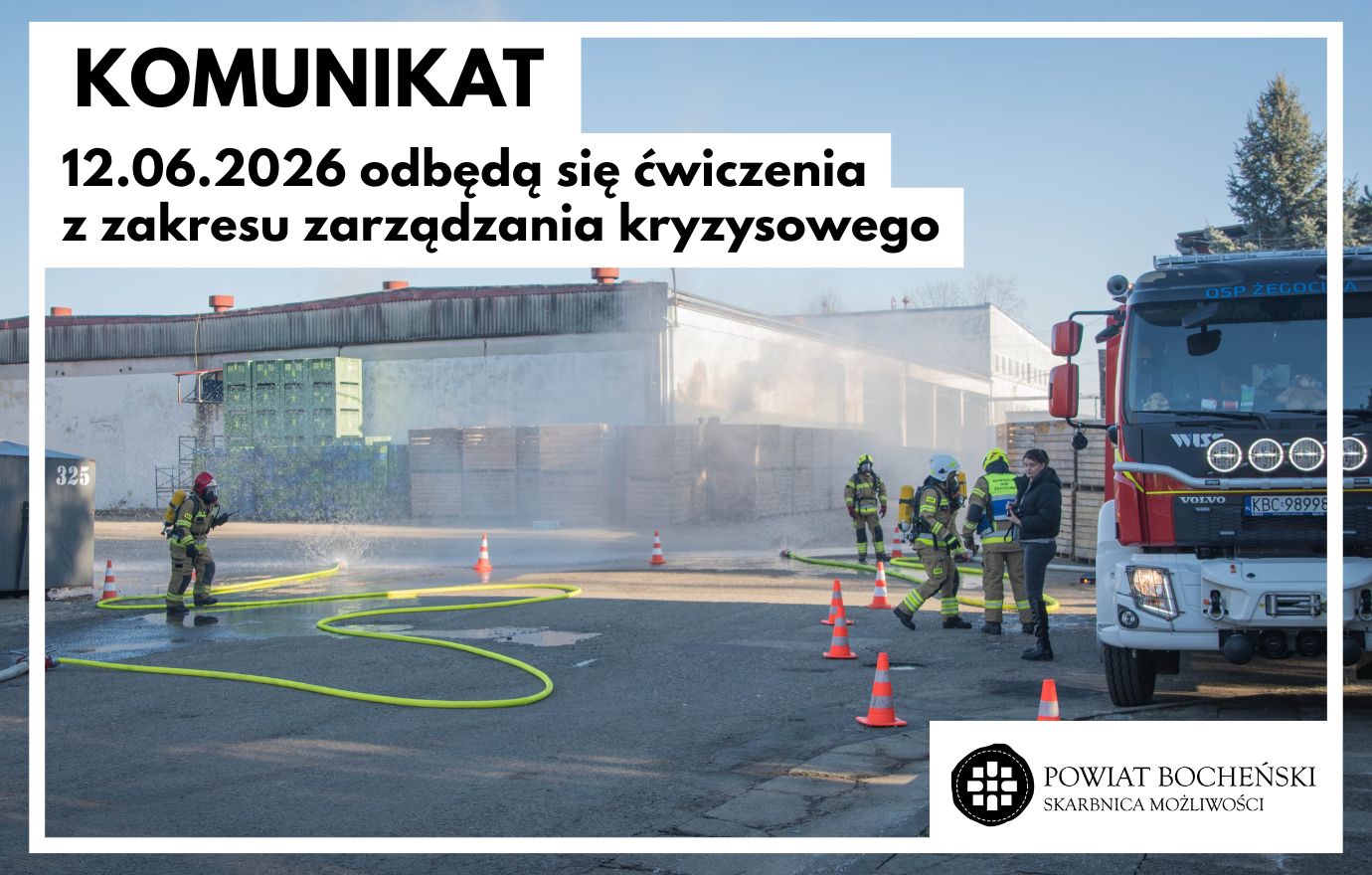 POWIAT BOCHEŃSKI. W piątek ćwiczenia z zakresu zarządzania kryzysowego, ochrony ludności oraz obrony cywilnej