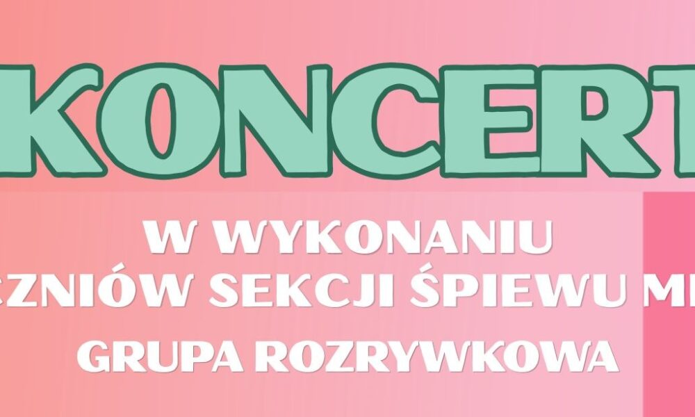 Młode głosy zabrzmią w kinie Regis. Uczniowie MDK zapraszają na koncert