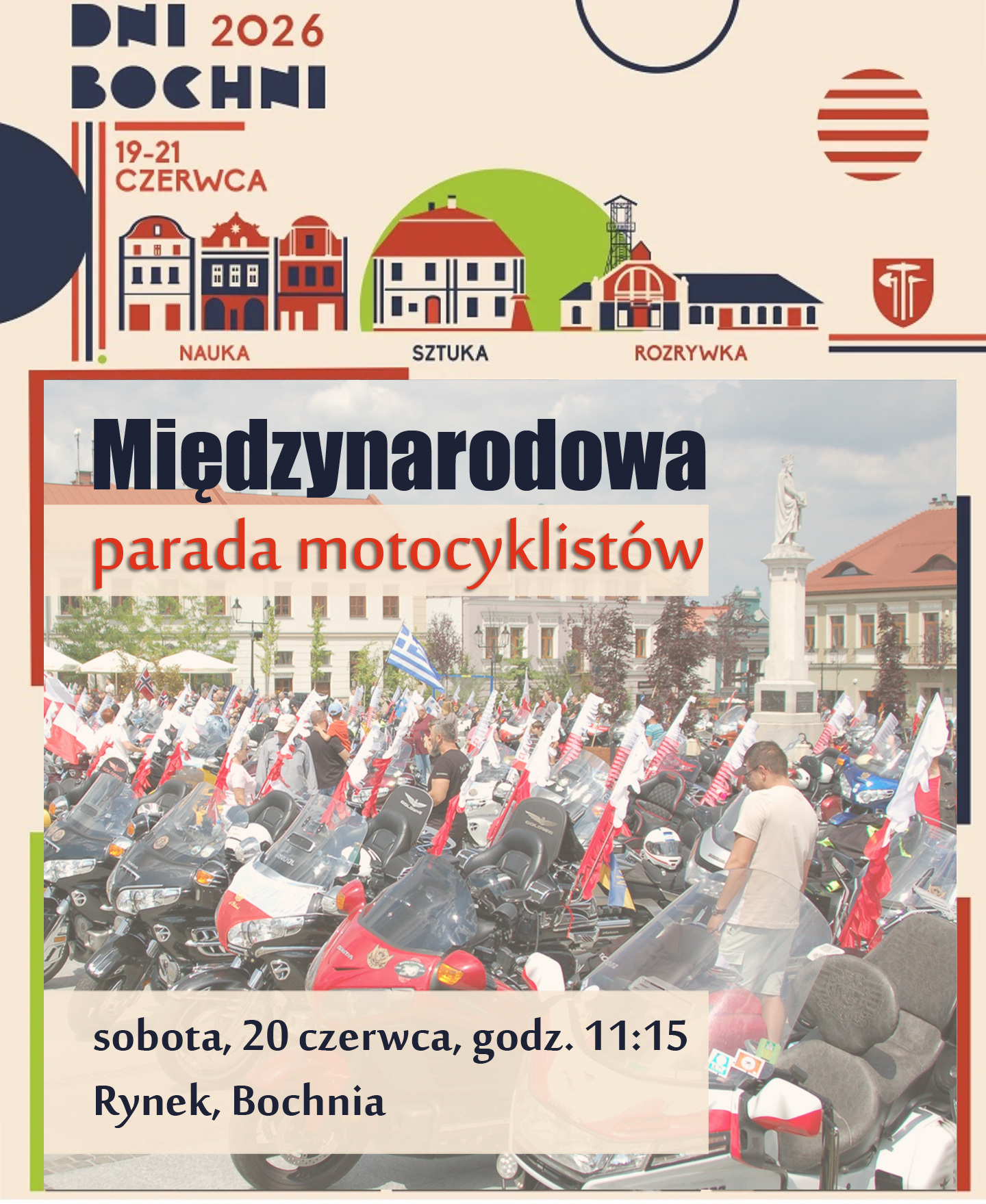 BOCHNIA. W sobotę Międzynarodowa Parada Motocyklistów