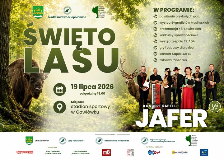 GMINA DRWINIA. W niedzielę na stadionie w Gawłówku „Święto lasu”
