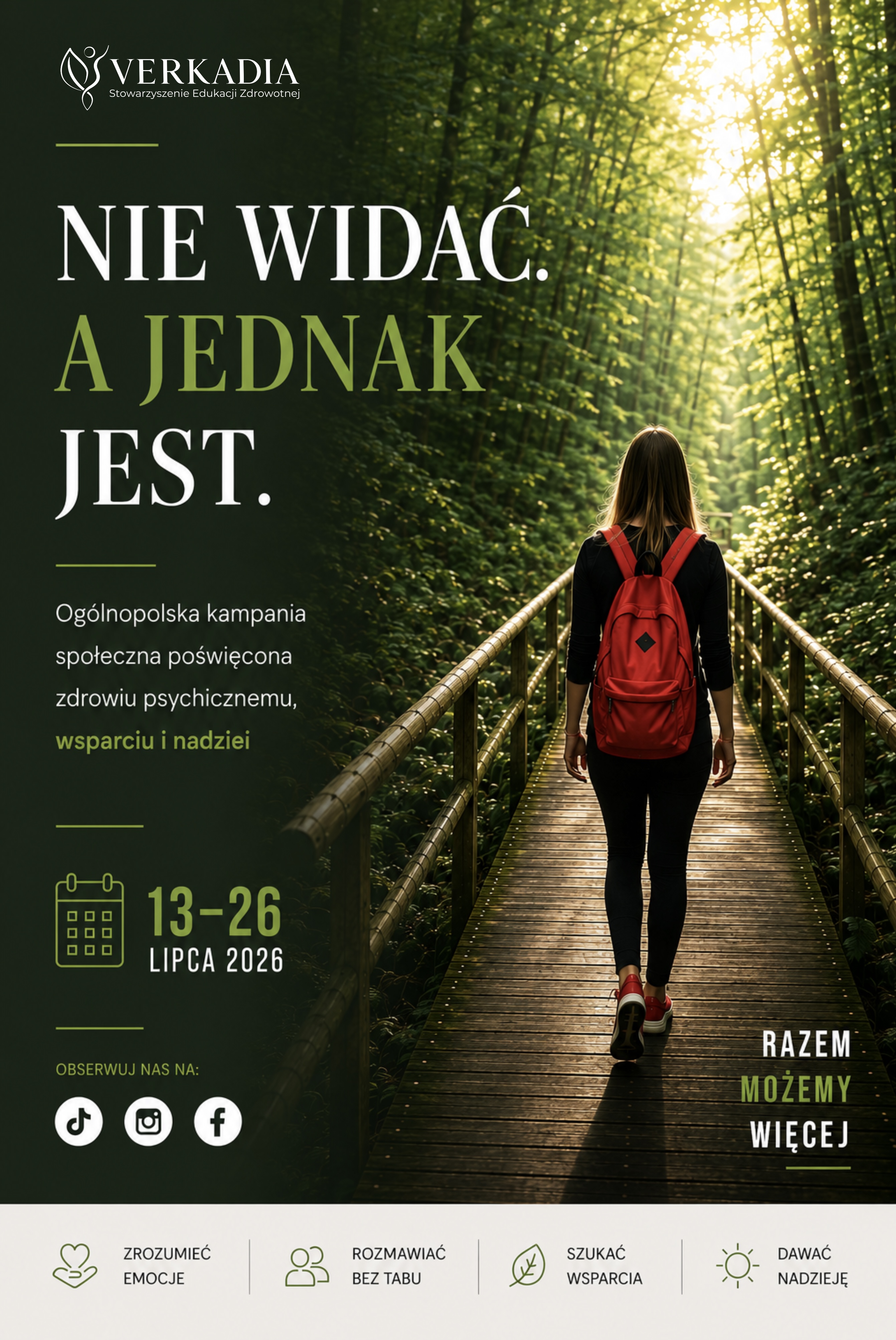 BRZESKO. Stowarzyszenie Verkadia organizuje ogólnopolską kampanię społeczną o zdrowiu psychicznym