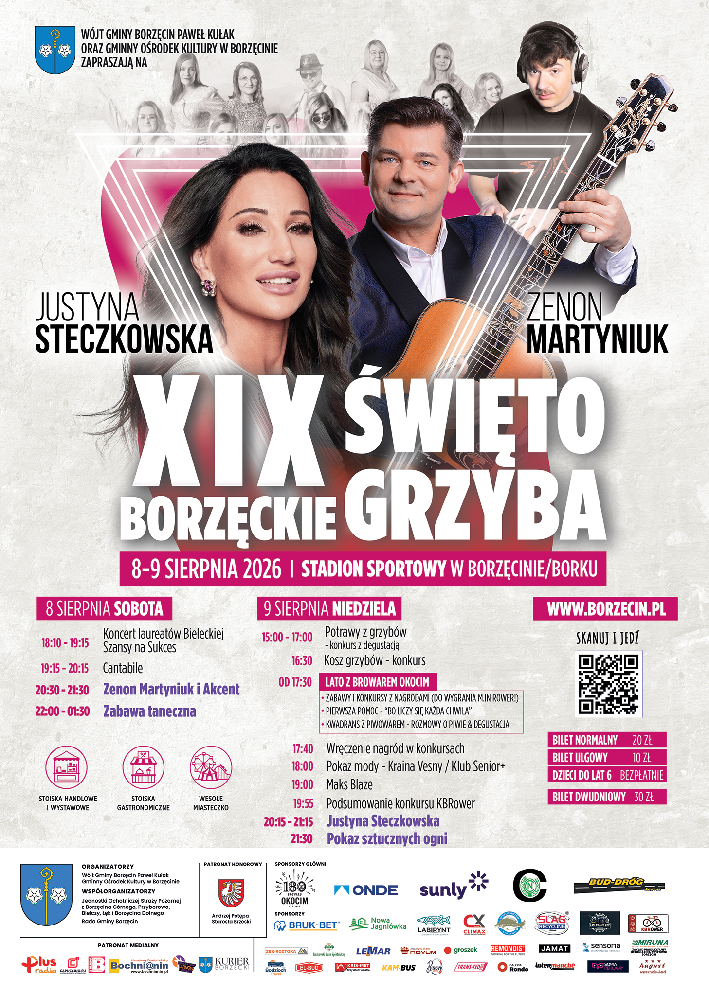 BORZĘCIN. XIX Borzęckie Święto Grzyba: Zenek Martyniuk i Justyna Steczkowska
