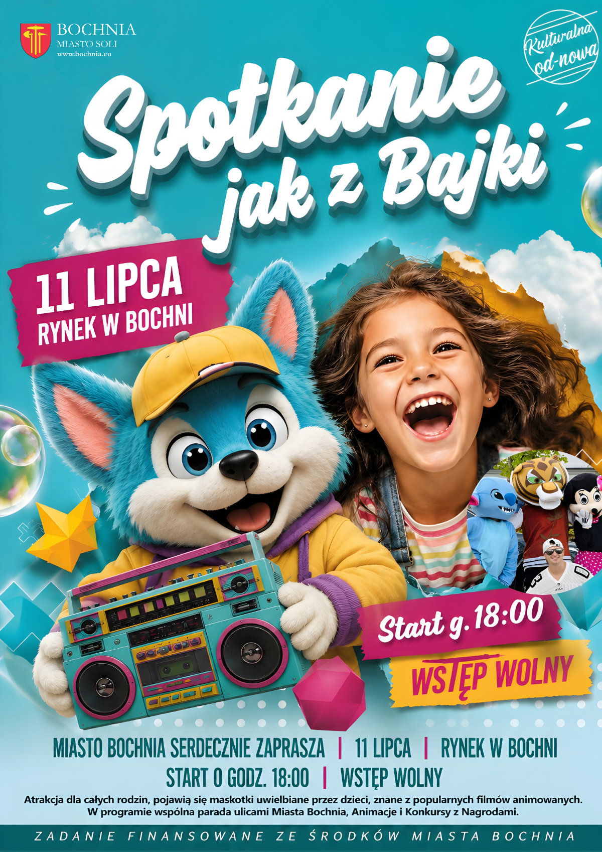 BOCHNIA. W sobotę „Spotkanie jak z bajki” na bocheńskim Rynku!