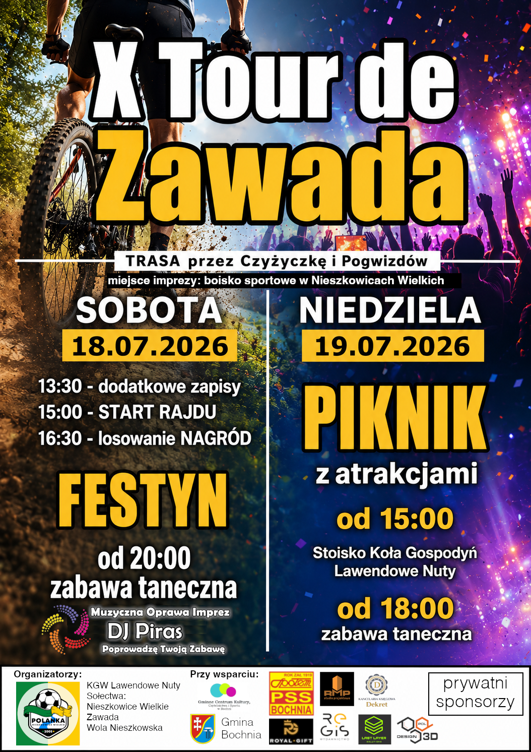 GMINA BOCHNIA. W sobotę X rajd rowerowy Tour de Zawada