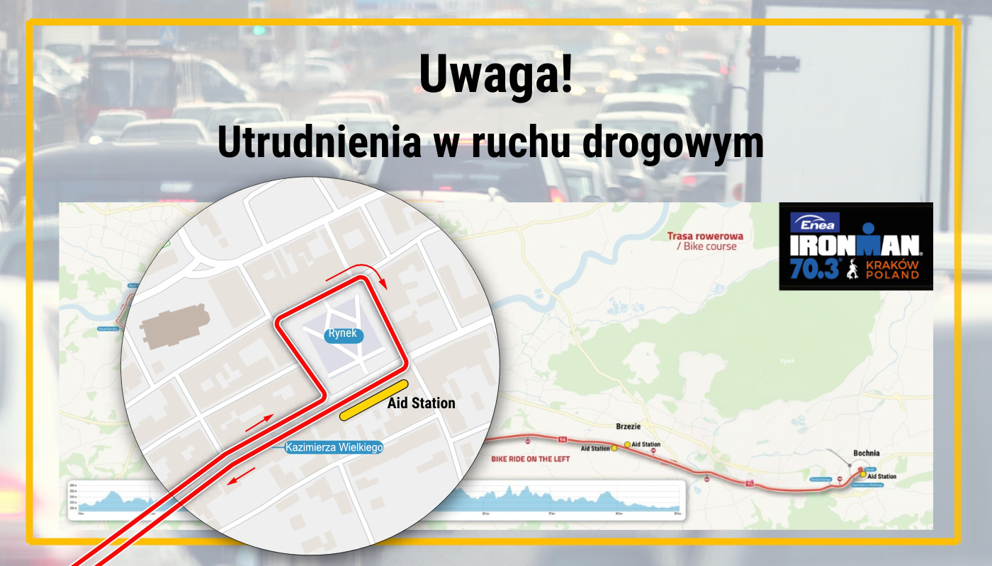 BOCHNIA. W niedzielę IRONMAN 70.3 Kraków. Będą utrudnienia w ruchu!