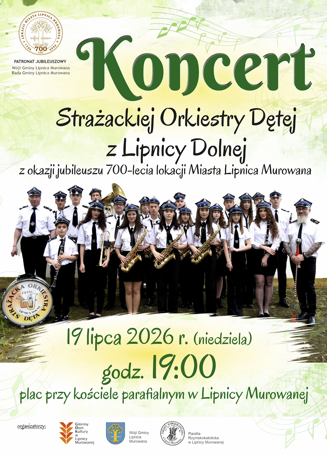 LIPNICA MUROWANA. Strażacka Orkiestra Dęta z Lipnicy Dolnej w niedzielę uświetni jubileusz 700-lecia lokacji Miasta Lipnica Murowana