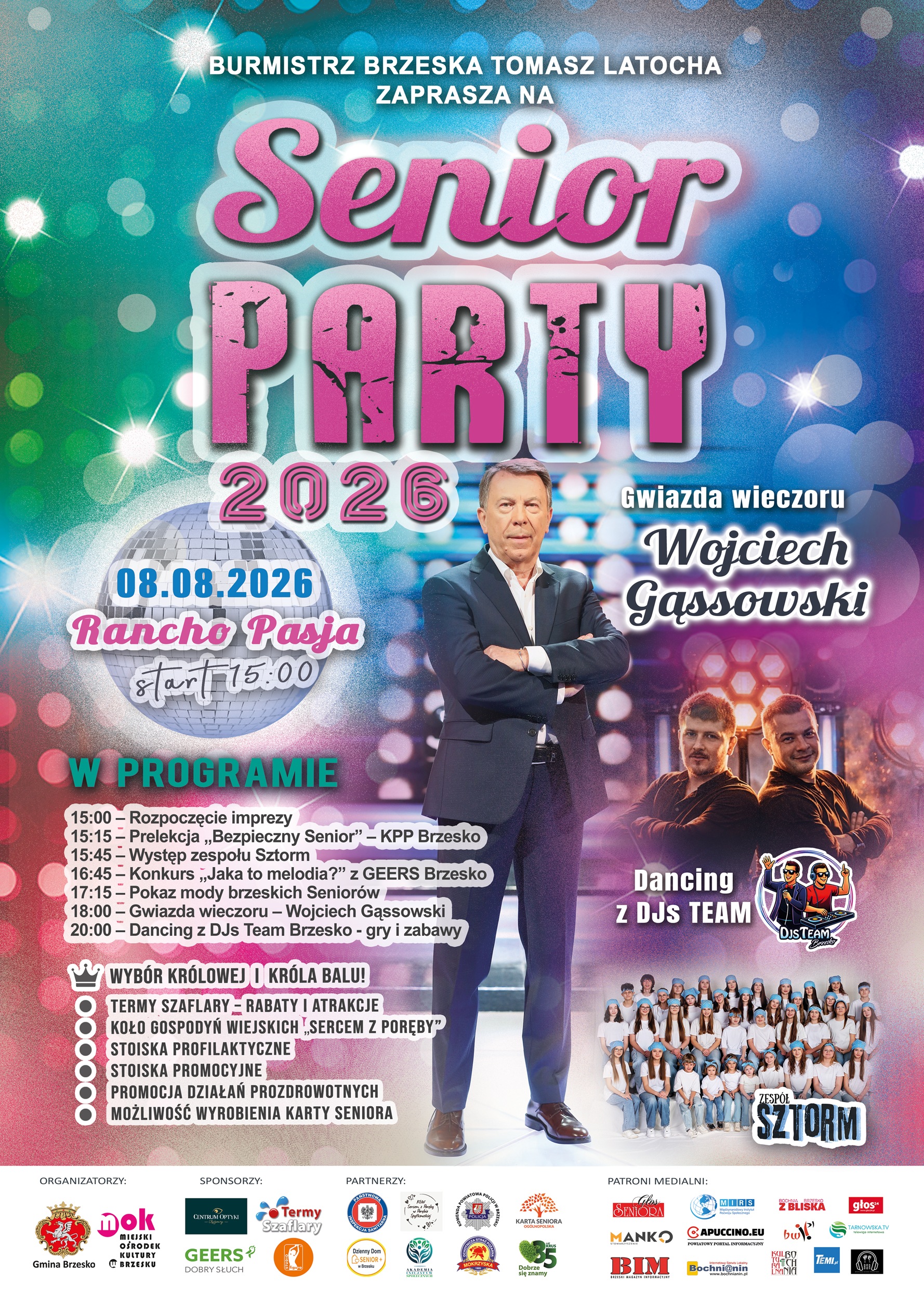 BRZESKO. W drugą sobotę sierpnia SeniorParty 2026