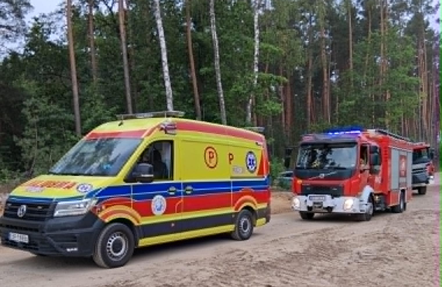 GMINA SZCZUROWA. Wypadek na budowie. Maszyna budowlana przygniotła operatora