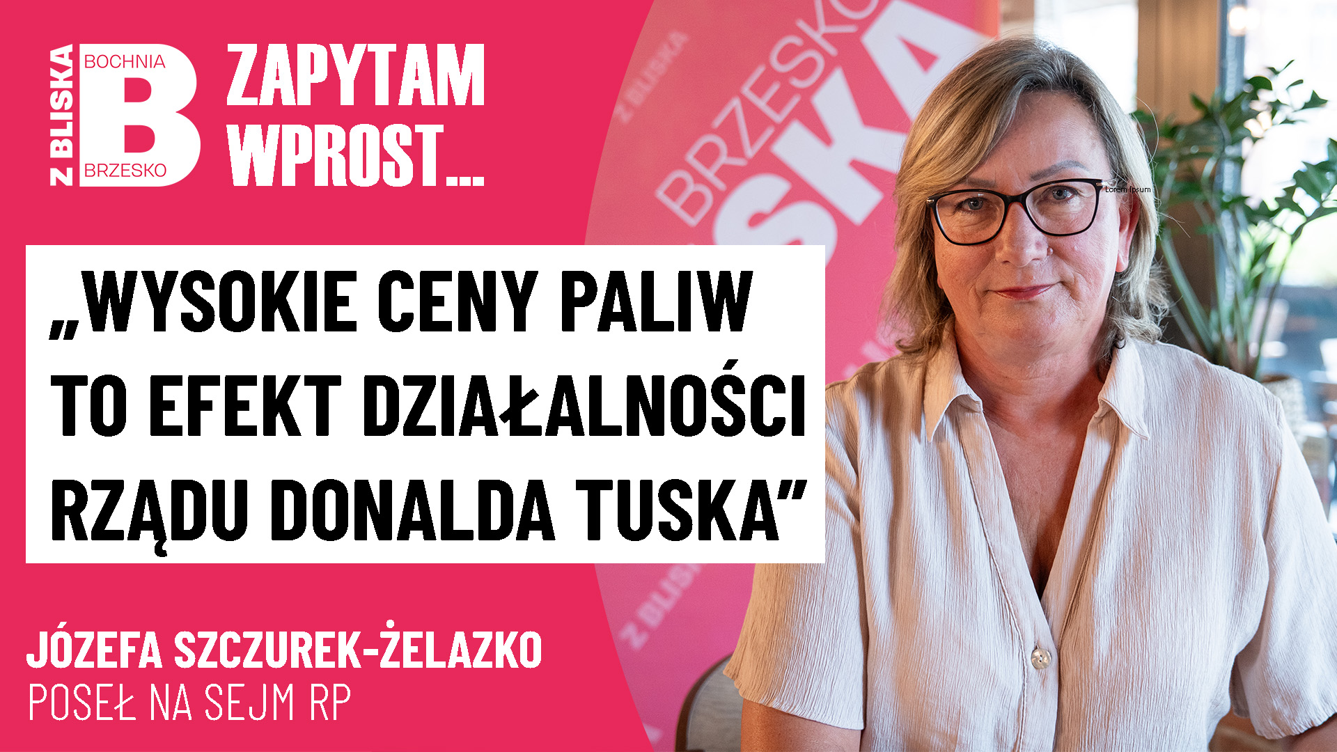 Poseł Józefa Szczurek-Żelazko: Koalicja łupi Polaków, a dla swoich ma pieniądze [WIDEO]
