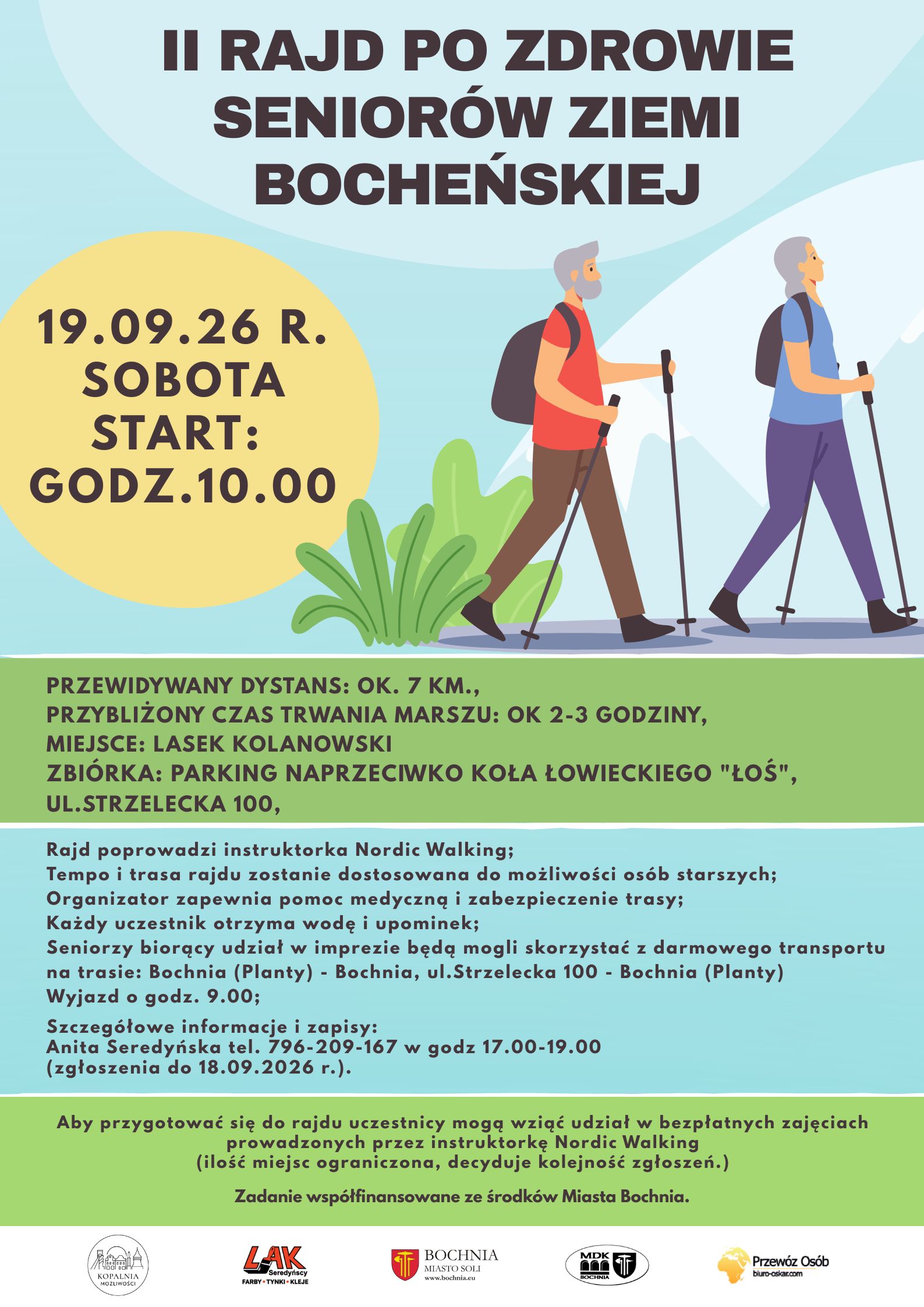 BOCHNIA. II Rajd Po Zdrowie. Zapisy do 18 września