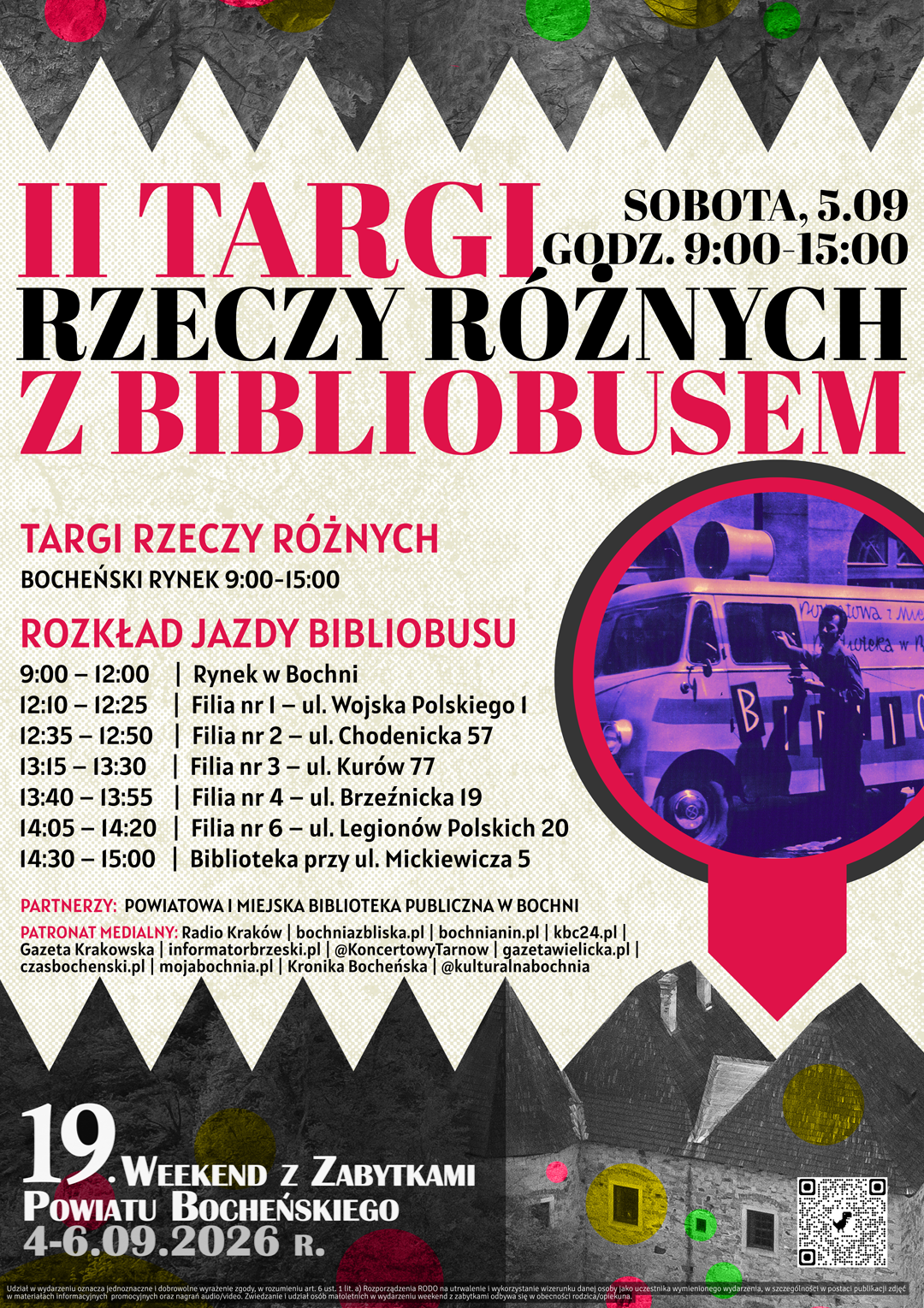 POWIAT BOCHEŃSKI. Bibliobus wraca na ulice Bochni, a Rynek zamieni się w wielki pchli targ [WIDEO]