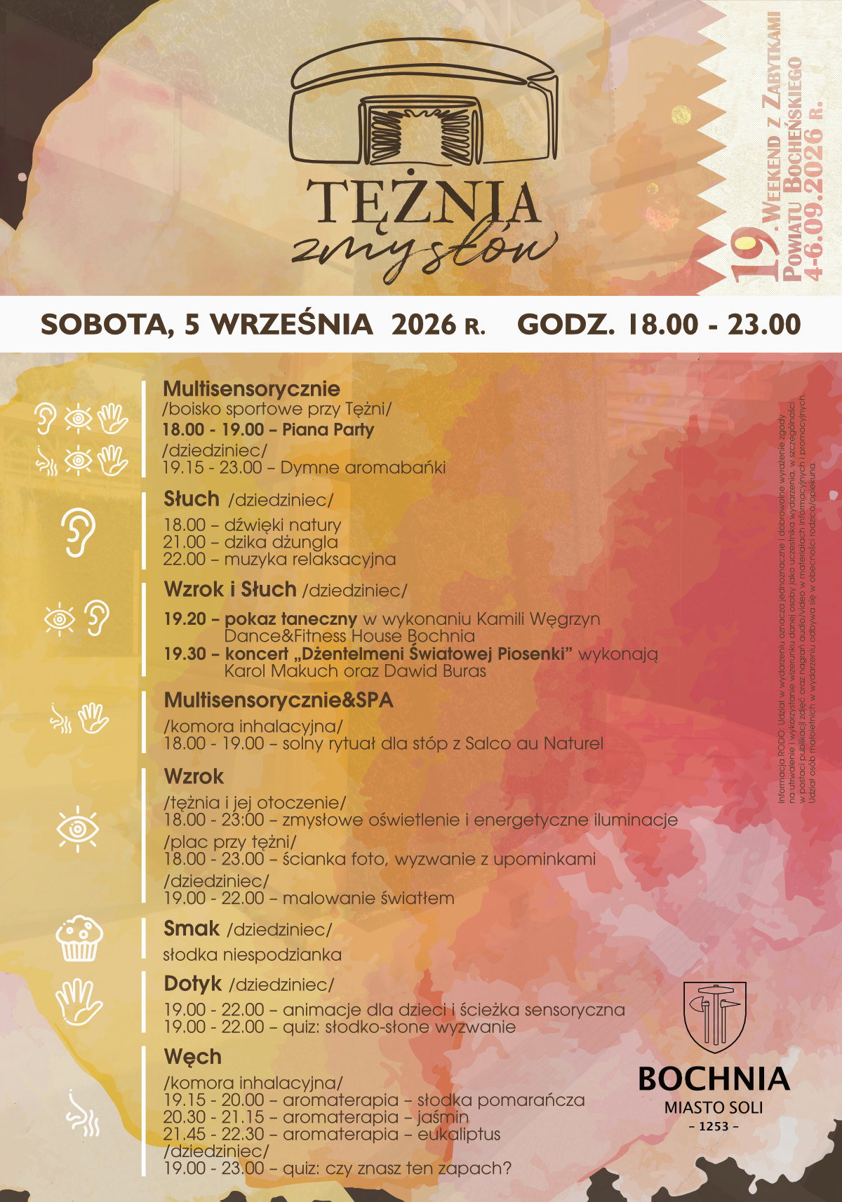 BOCHNIA. W sobotę Tężnia Zmysłów!